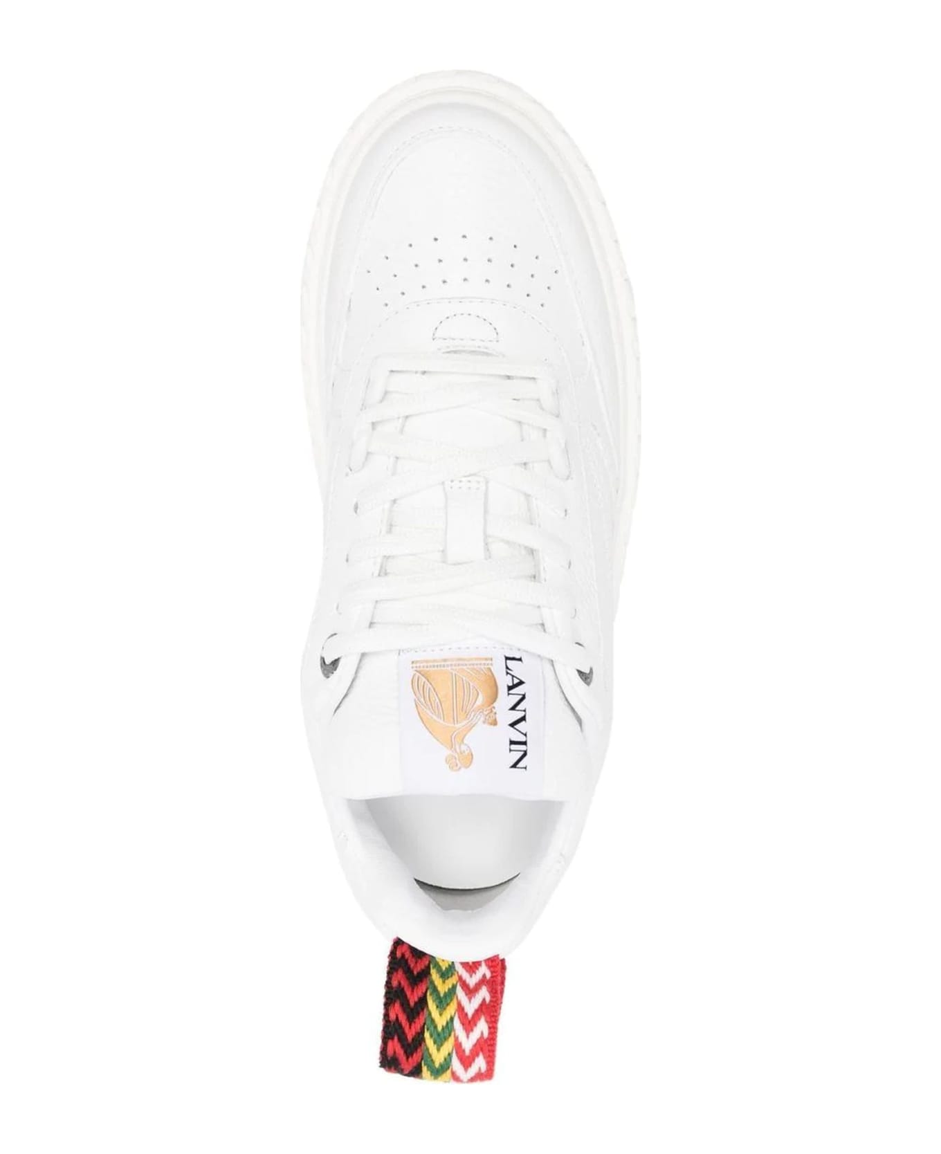 Lanvin White Curbies 2 Low-top Sneakers - White ウェッジシューズ