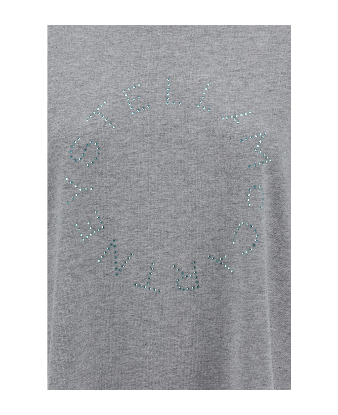Stella McCartney Rhinestone T-shirt - Grey Melange Tシャツ