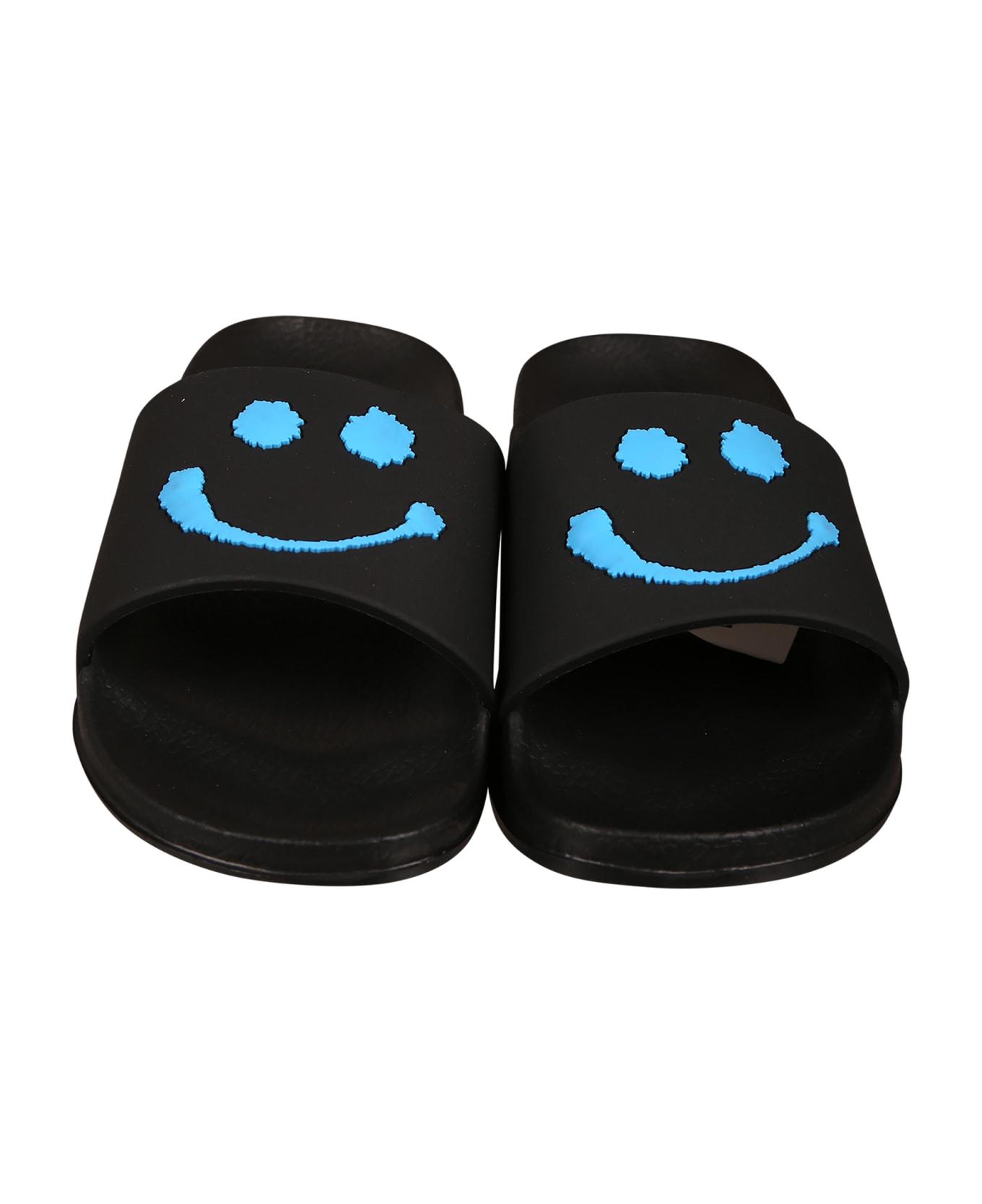 Molo Sandales Noires Pour Garçon Avec Smiley - Black
