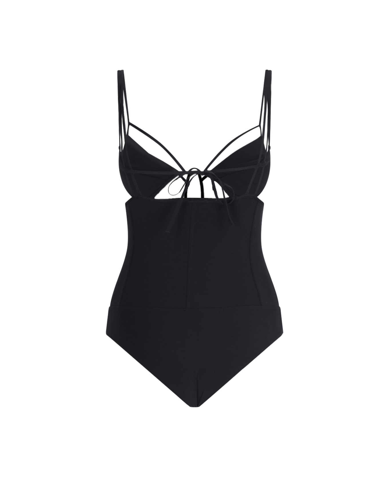 Nensi Dojaka Cut-out One-piece Swimsuit - Black  