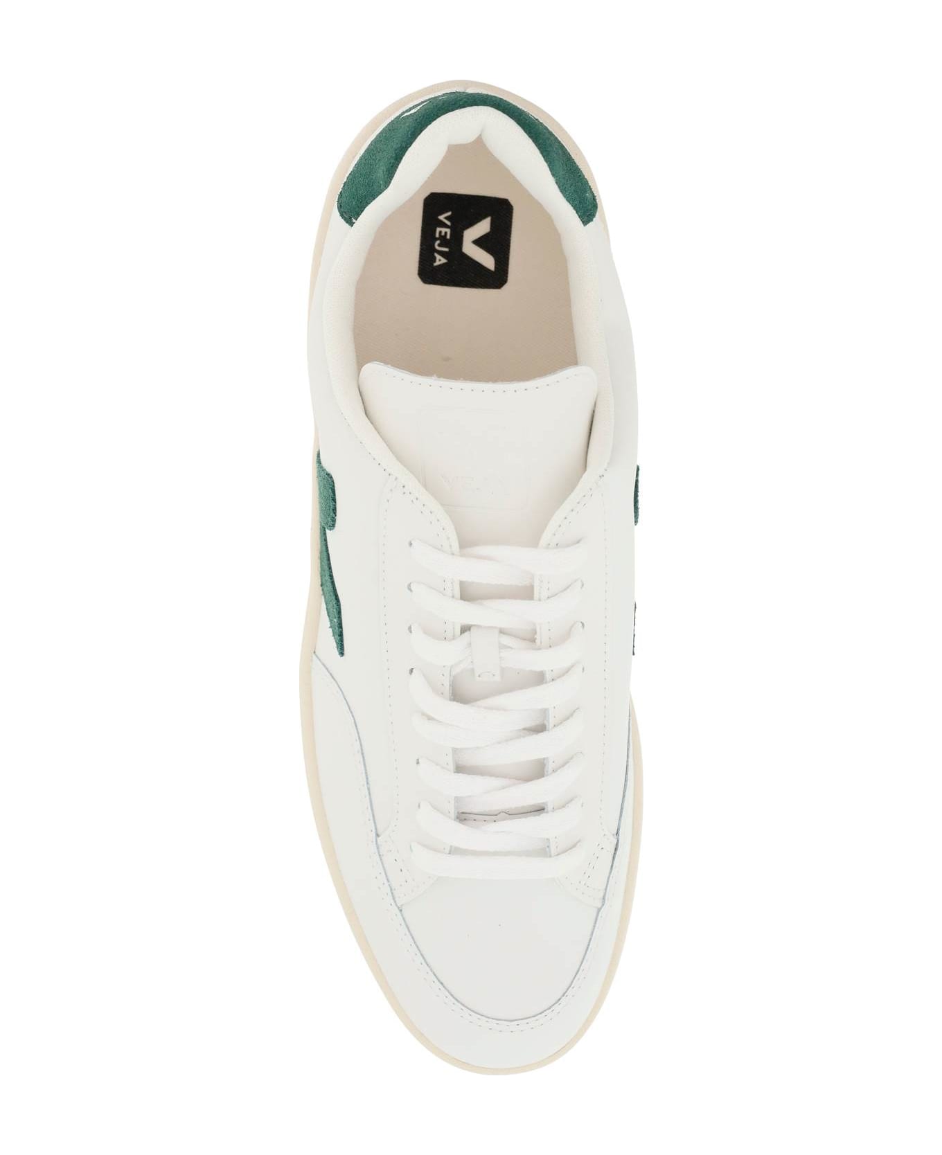 Veja V-12 Leather Sneakers - EXTRA WHITE CYPRUS (White)