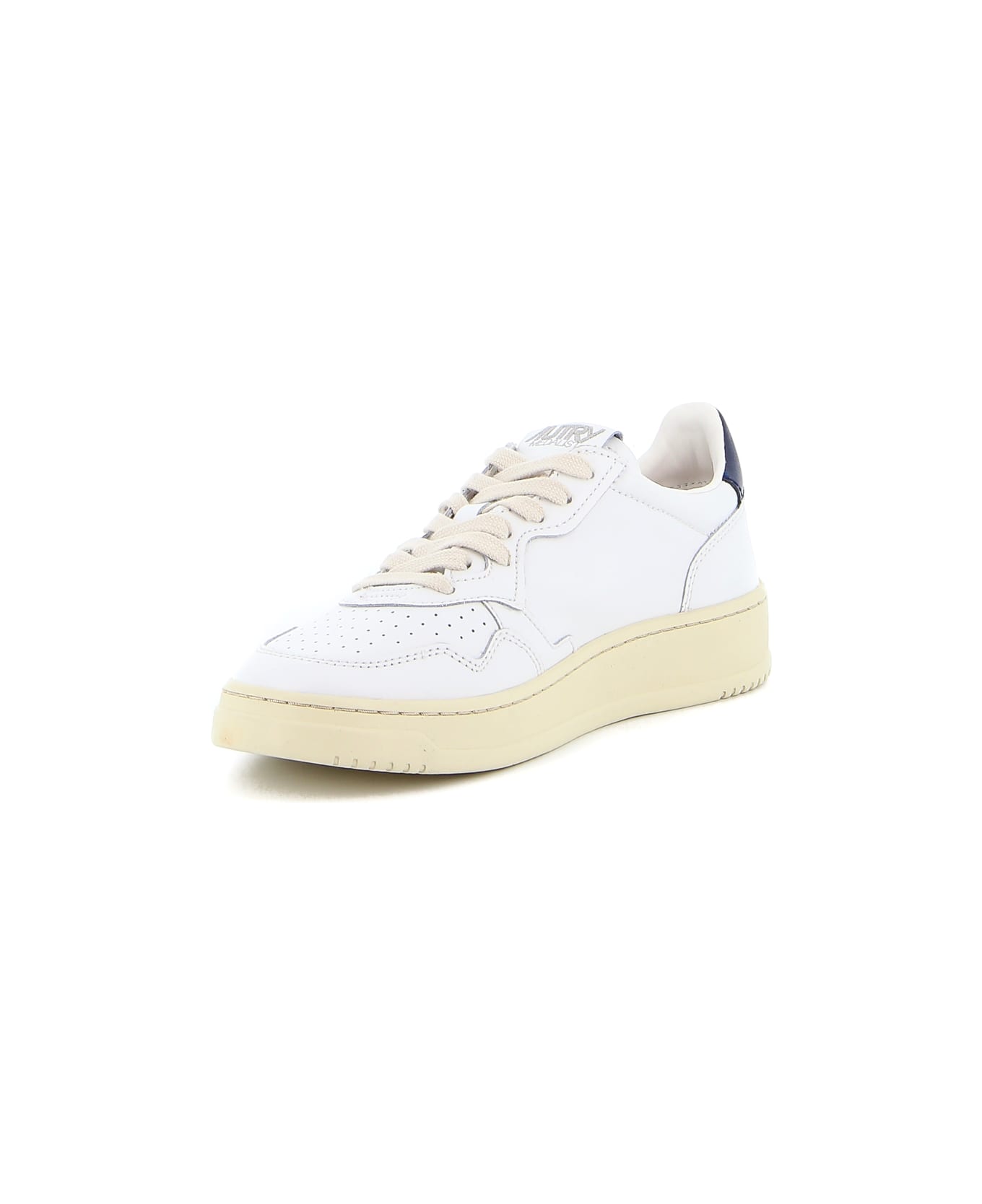 Autry 01 Low Leat Leat - WHITE