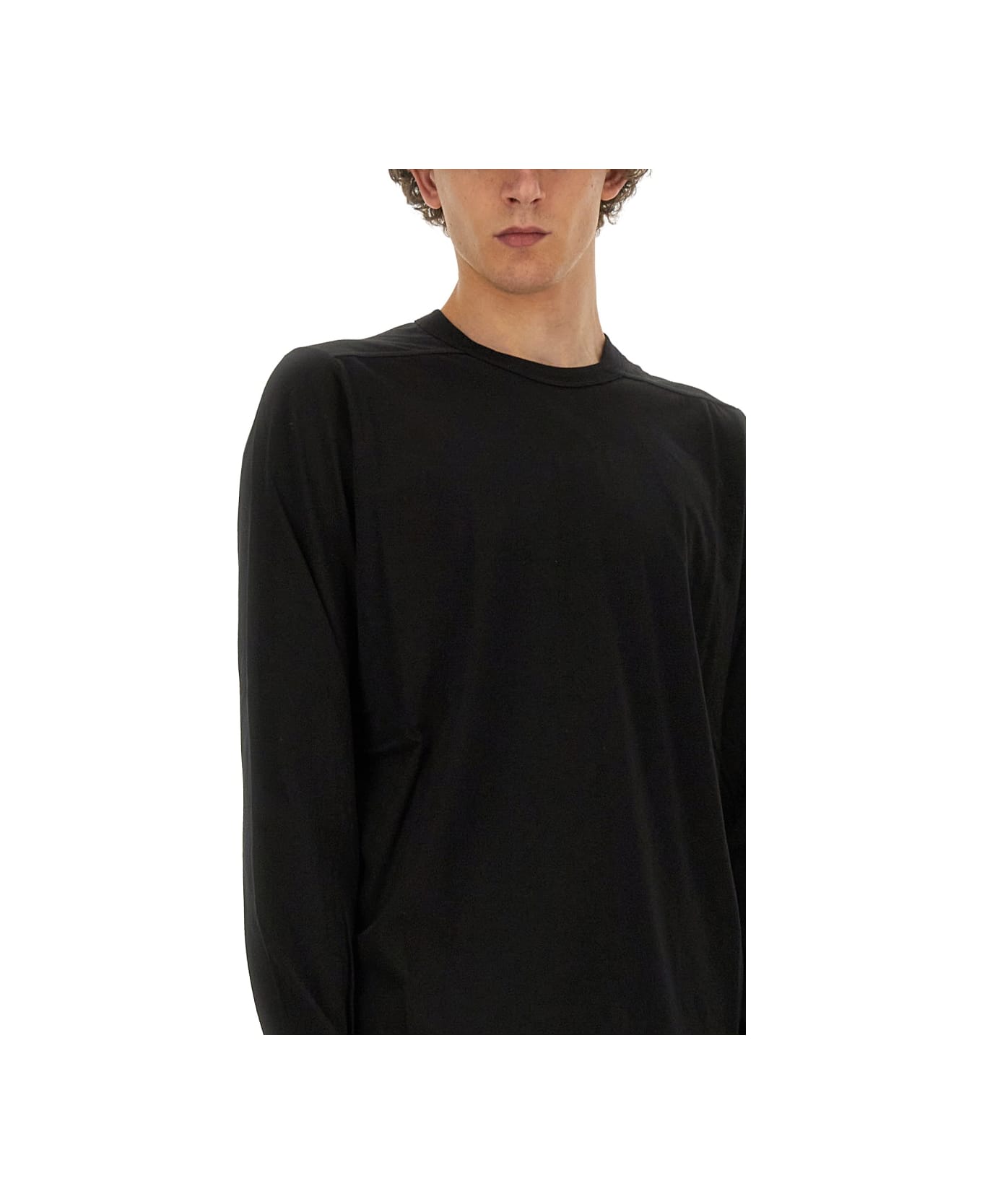 Rick Owens Cotton T-shirt - BLACK