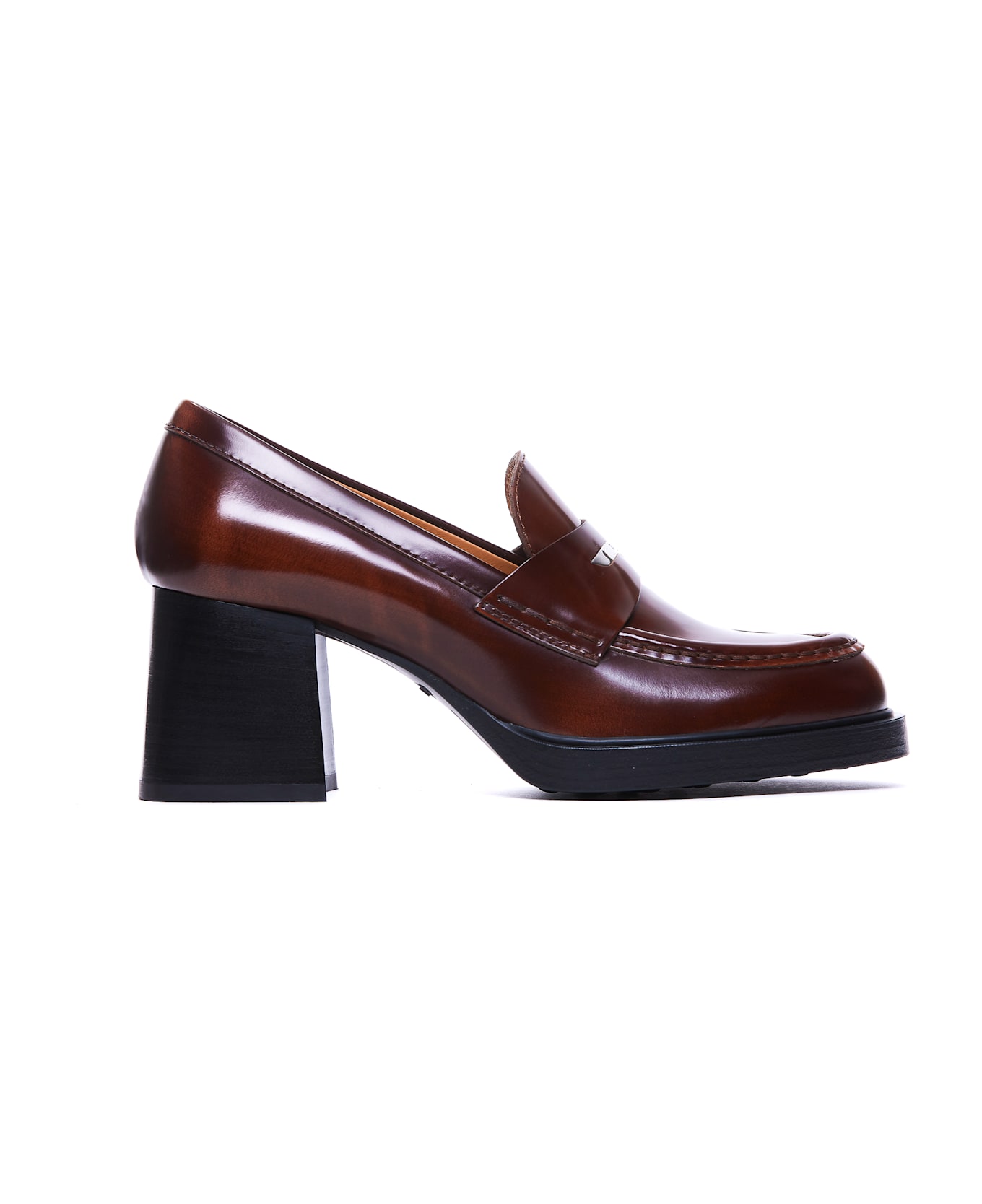 Tod's Loafers With Heel - Brown ハイヒール