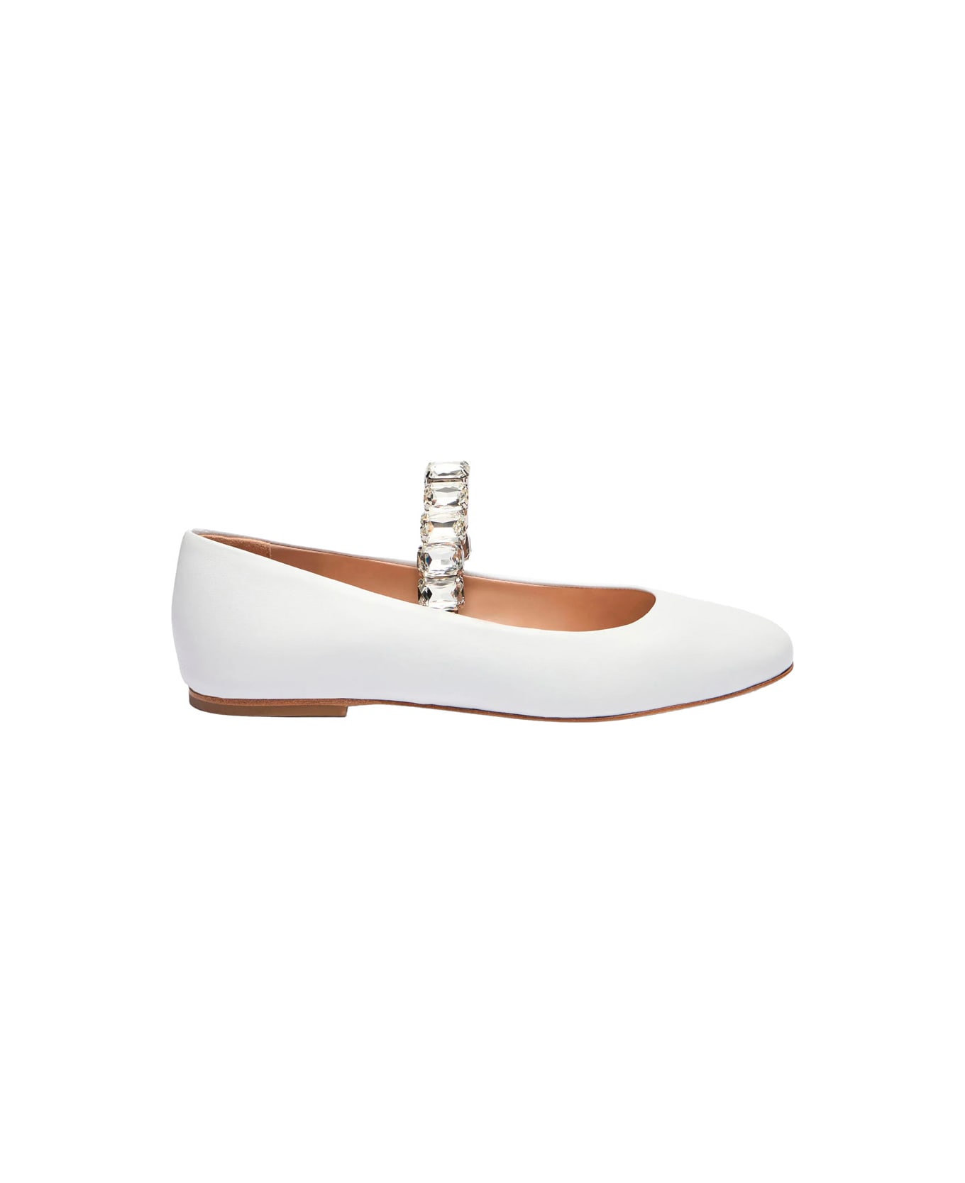 Casadei Flash Ballet Flat - White