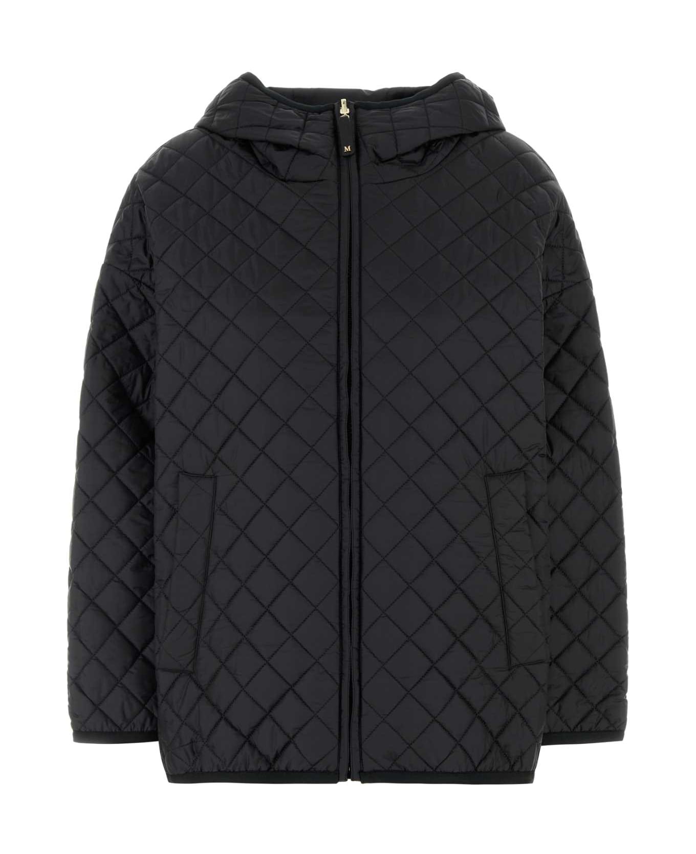 Max Mara The Cube Black Polyester Leo Reversible Jacket - NERO