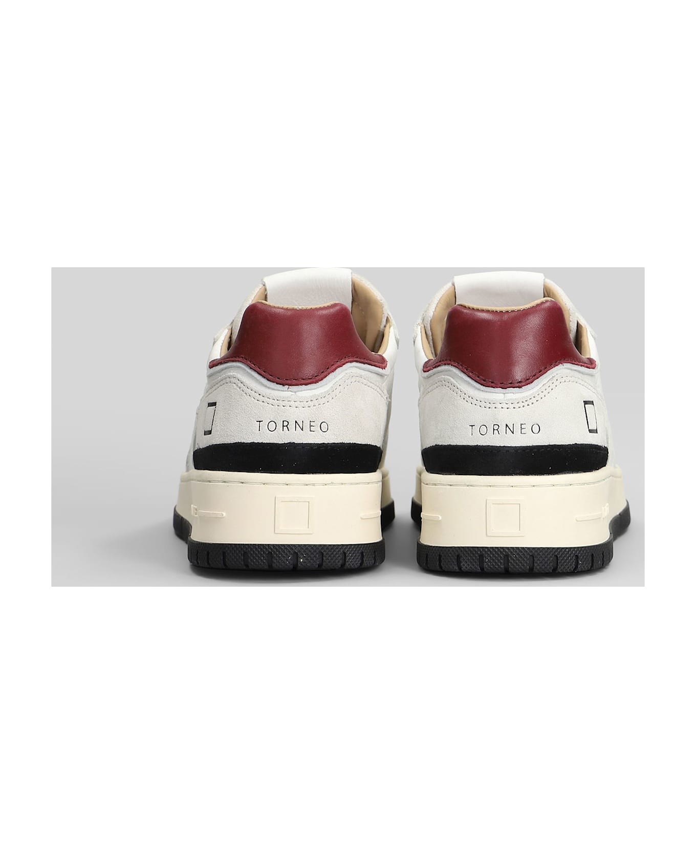 D.A.T.E. Torneo Pure Sneakers In White Suede And Leather - white