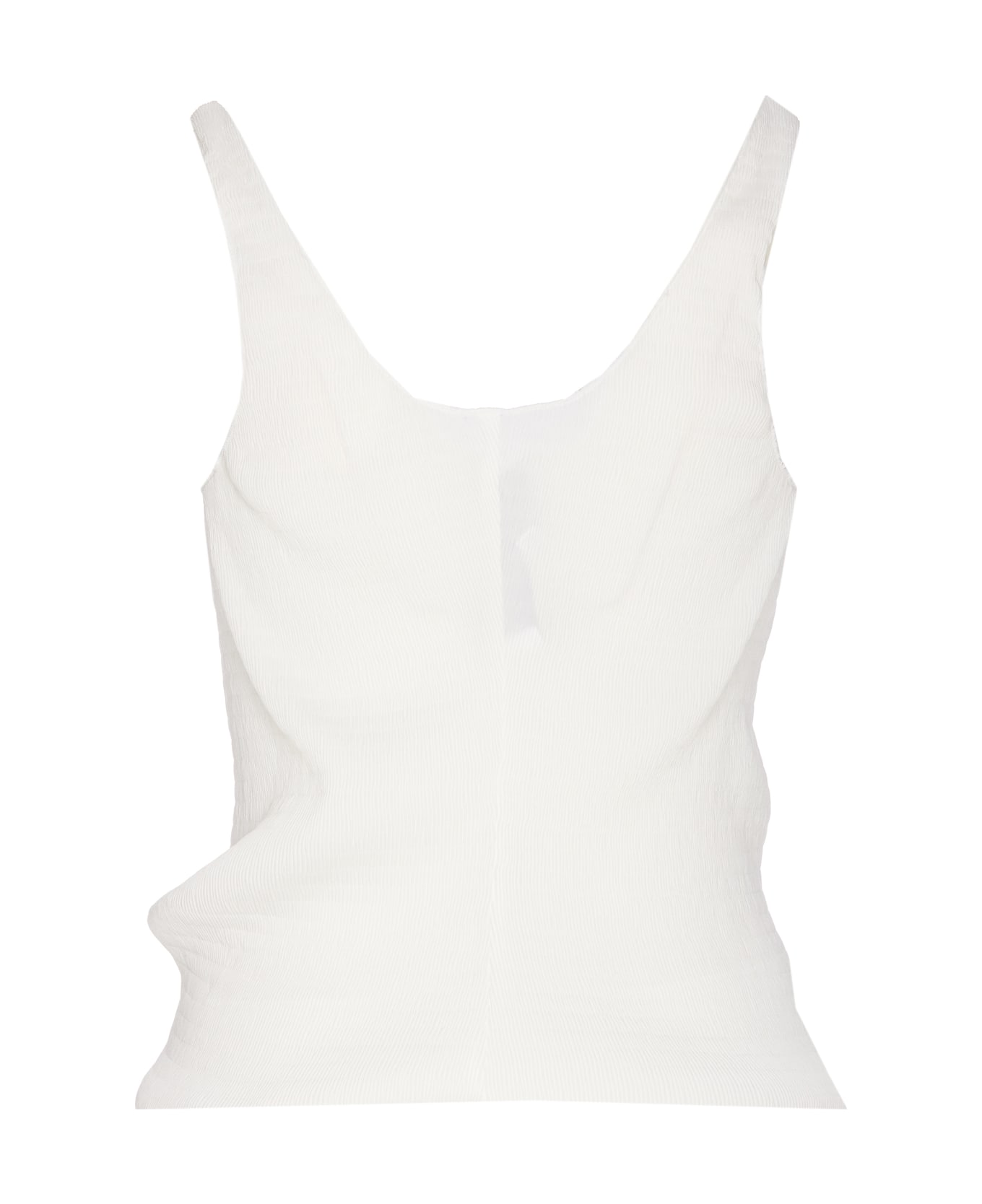 J.W. Anderson Knot Front Strap Top - WHITE