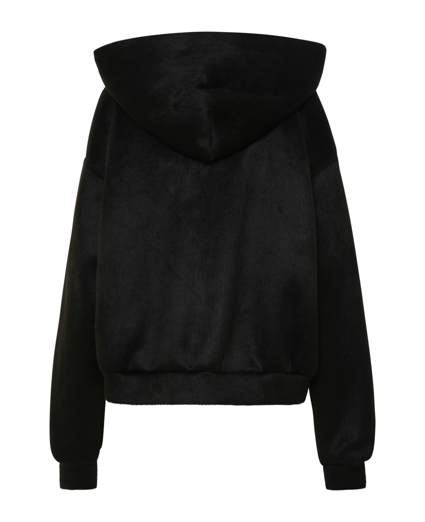 MSGM Black Acrylic Fiber Blend Sweatshirt - Black ジャケット