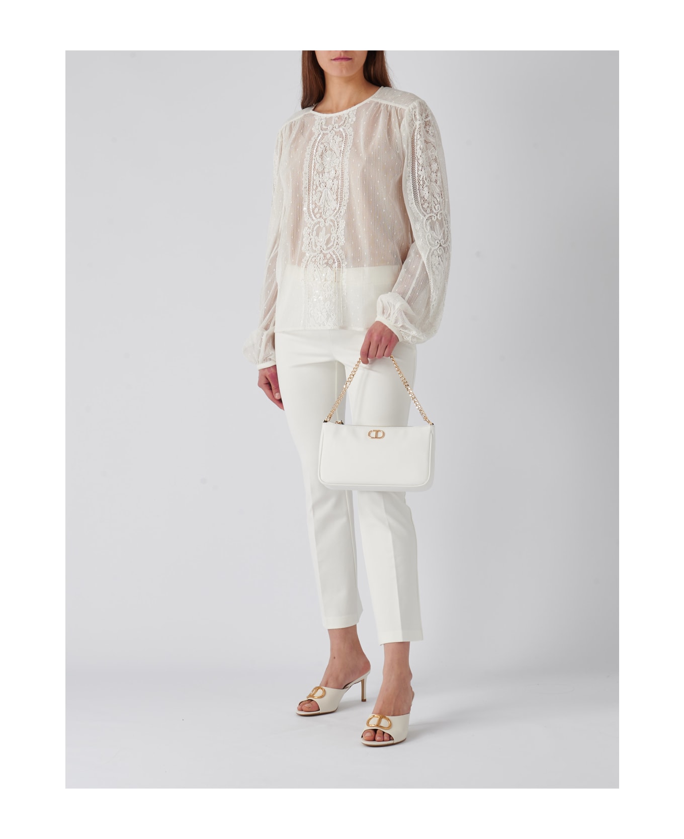 TwinSet Poliester Blouse - BIANCO