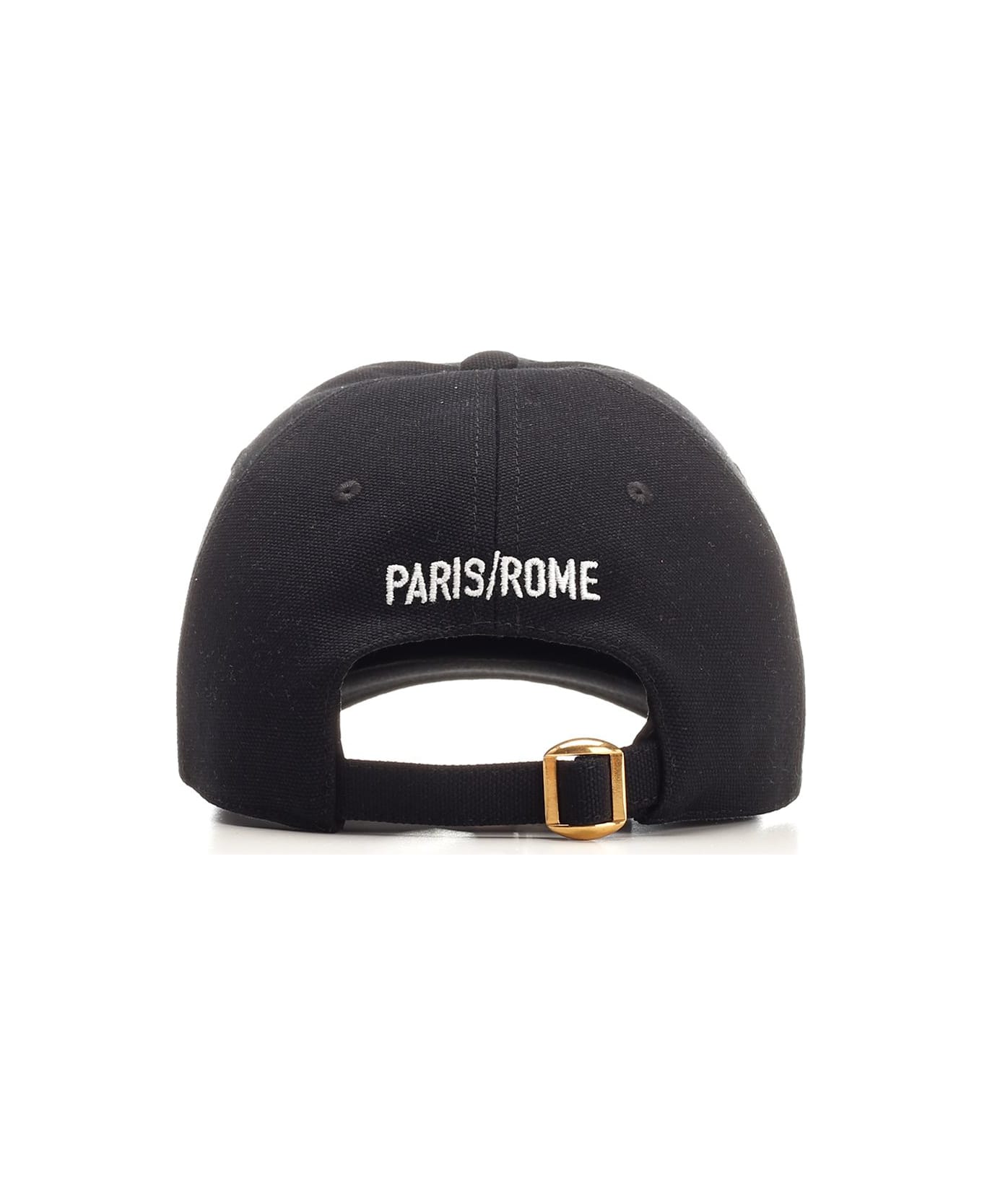 Valentino Garavani Cotton Baseball Cap - BLACK