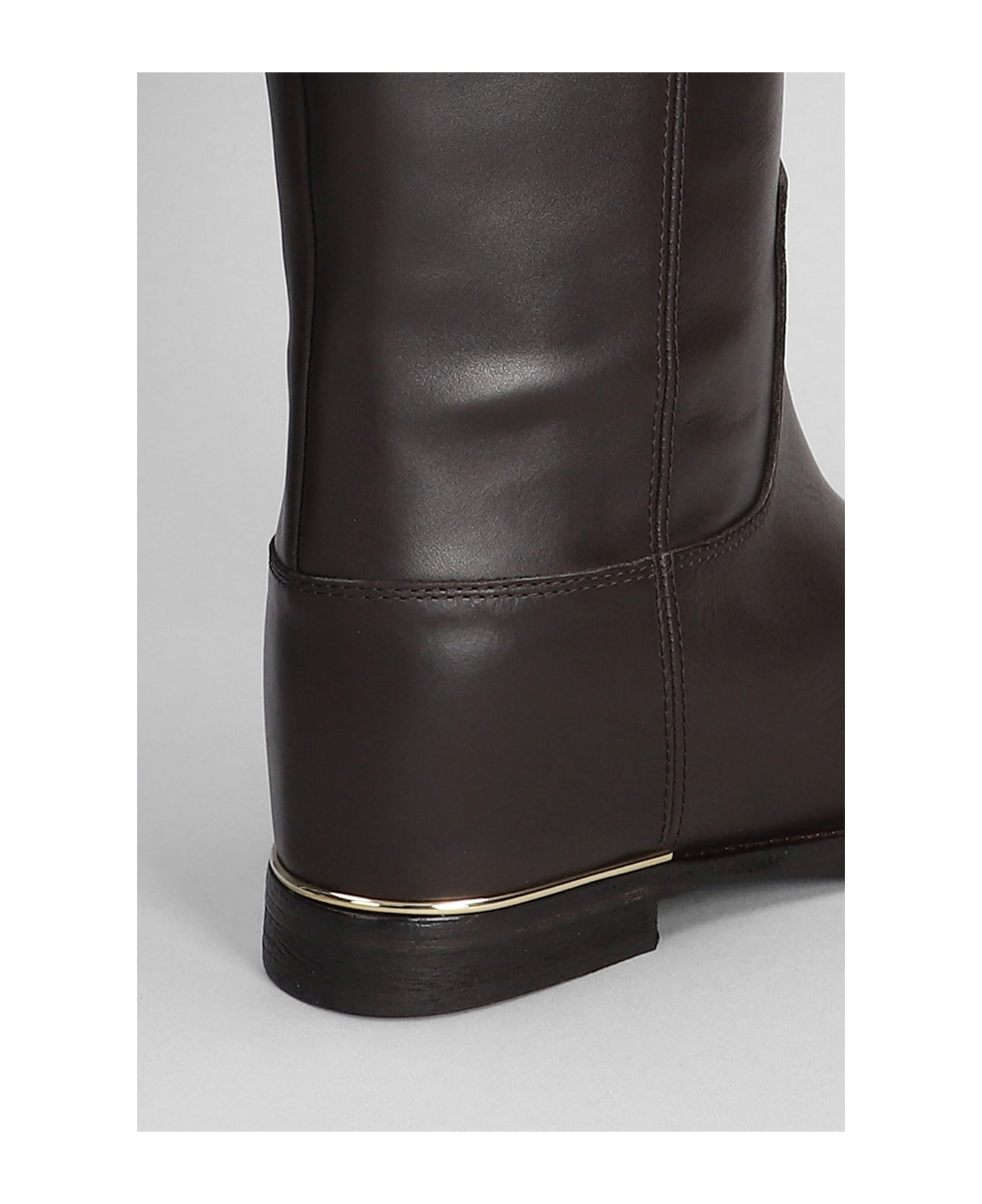 Via Roma 15 In Dark Brown Leather - dark brown