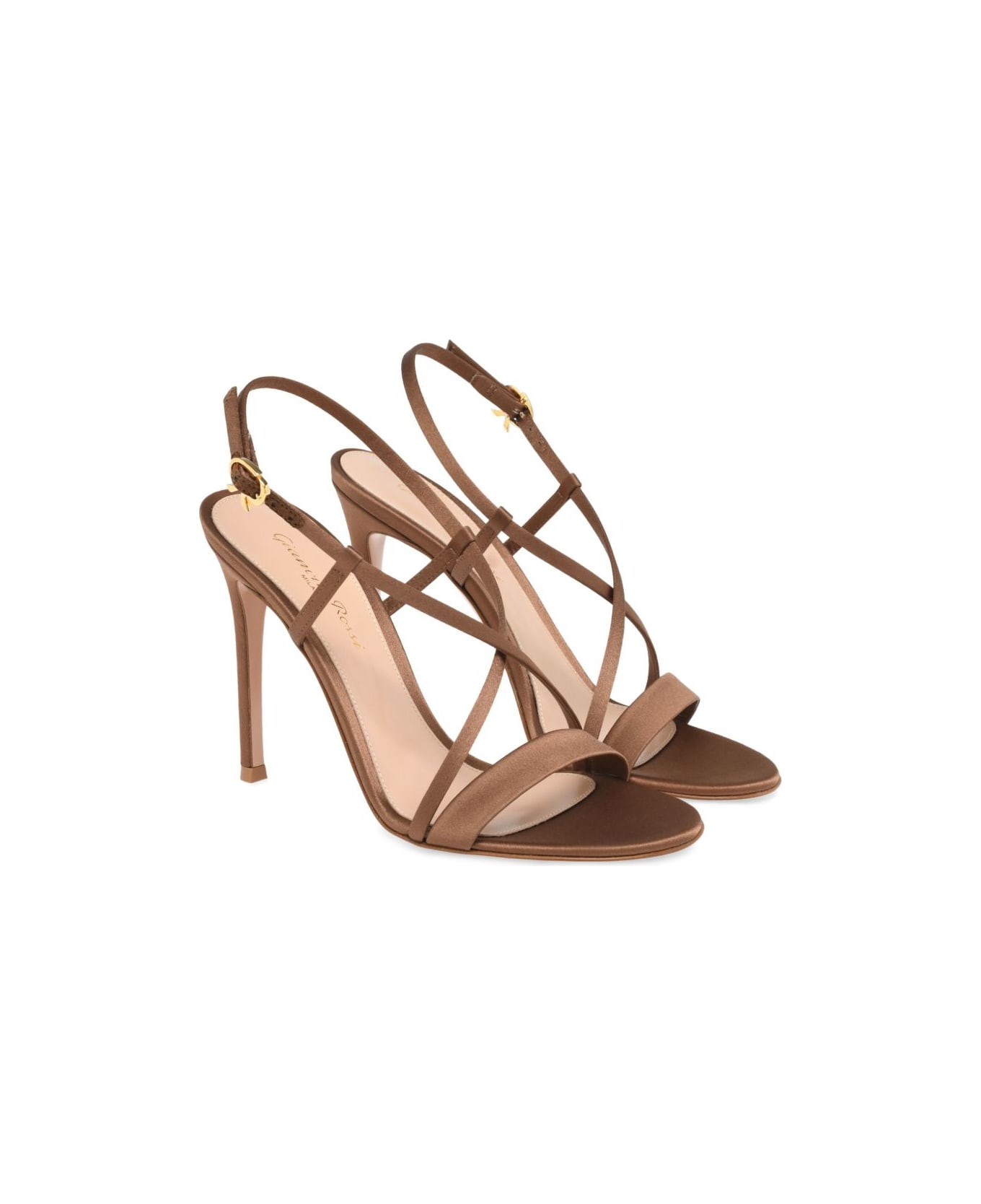 Gianvito Rossi Larisse Heel Sandals - Leather Brown