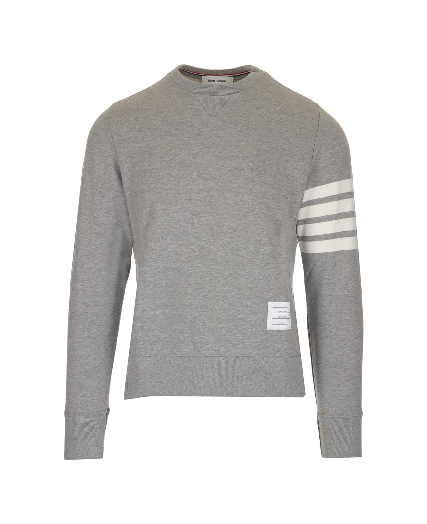 Thom Browne Grey 
4-bar
 Sweatshirt - LIGHT GREY
