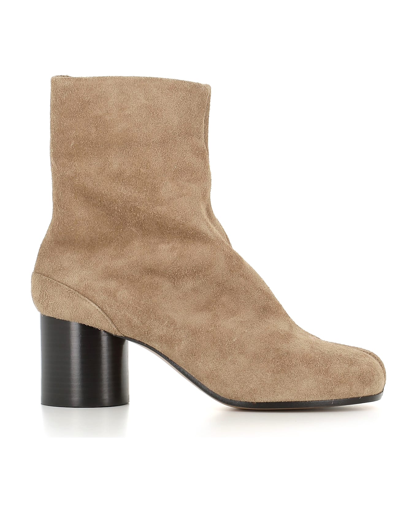 Maison Margiela Tabi Suede Ankle Boots - Beige