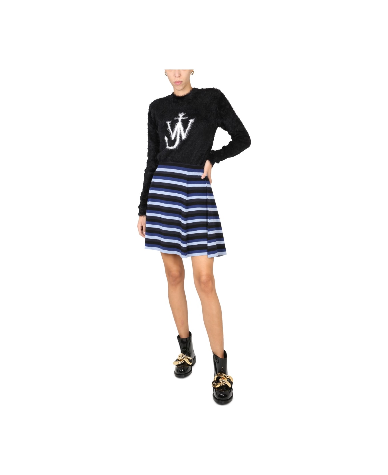 J.W. Anderson Gonna Con Motivo A Righe - BLUE