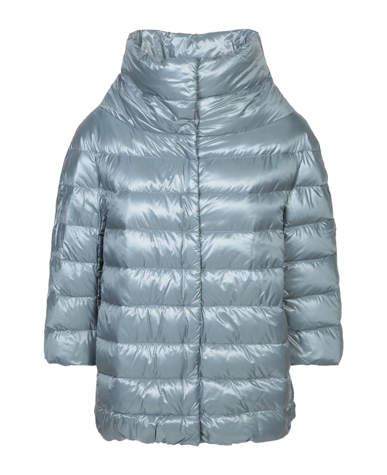 Herno Aminta Grey Cape Down Jacket - Grey