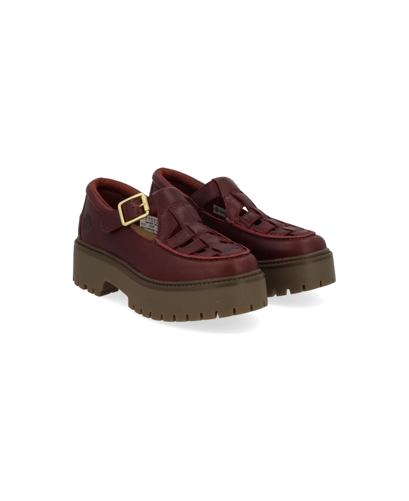 Timberland Loafer With Buckle - BORDEAUX