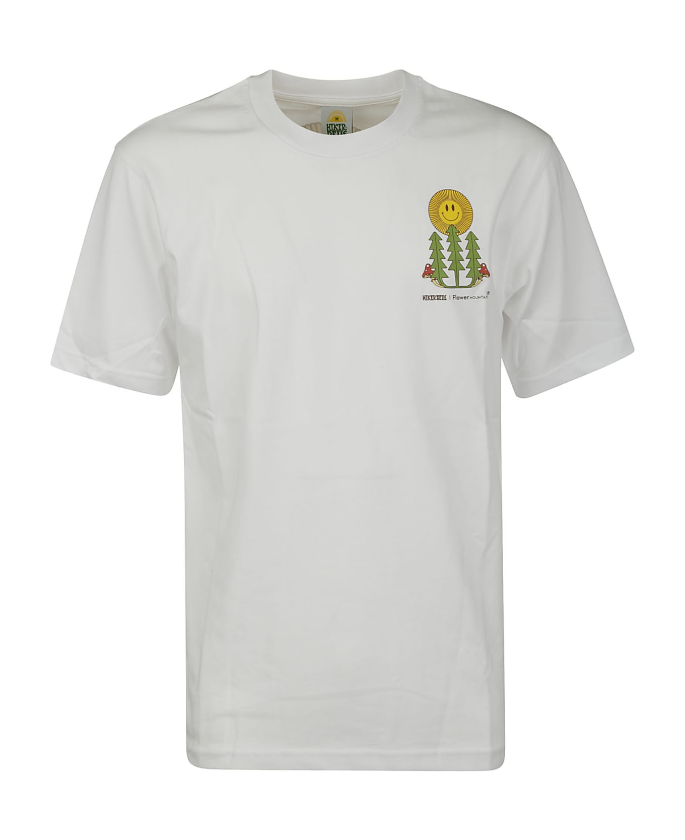 Flower Mountain T-shirt Hikerdelic - White