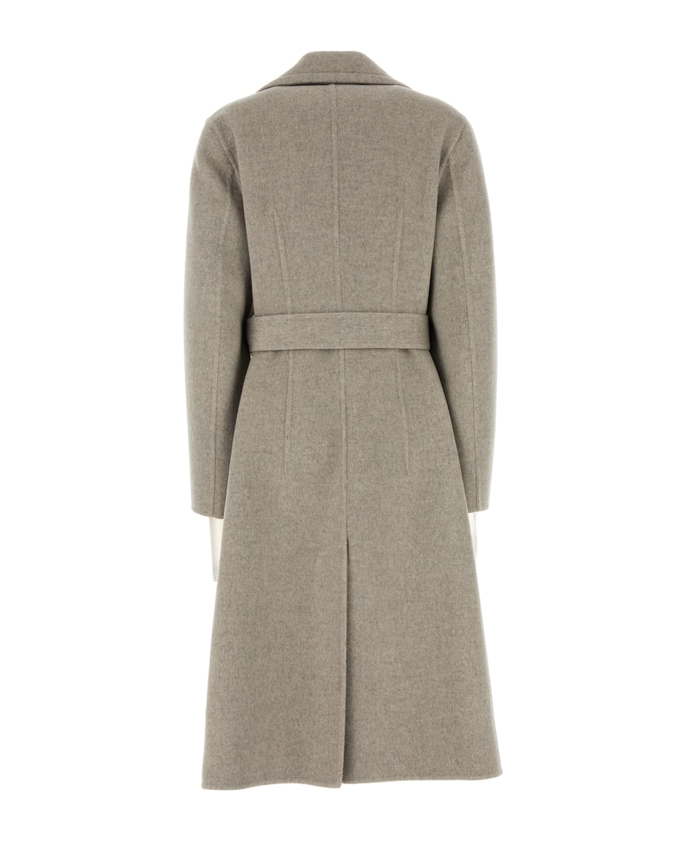 Bottega Veneta Belted Coat - RIVERBEDMELANGE