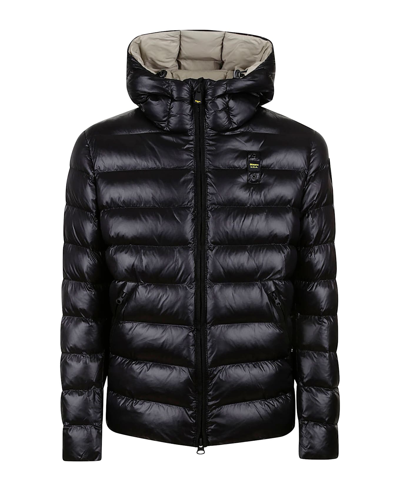 Blauer Pocket Zip Padded Jacket - Black 