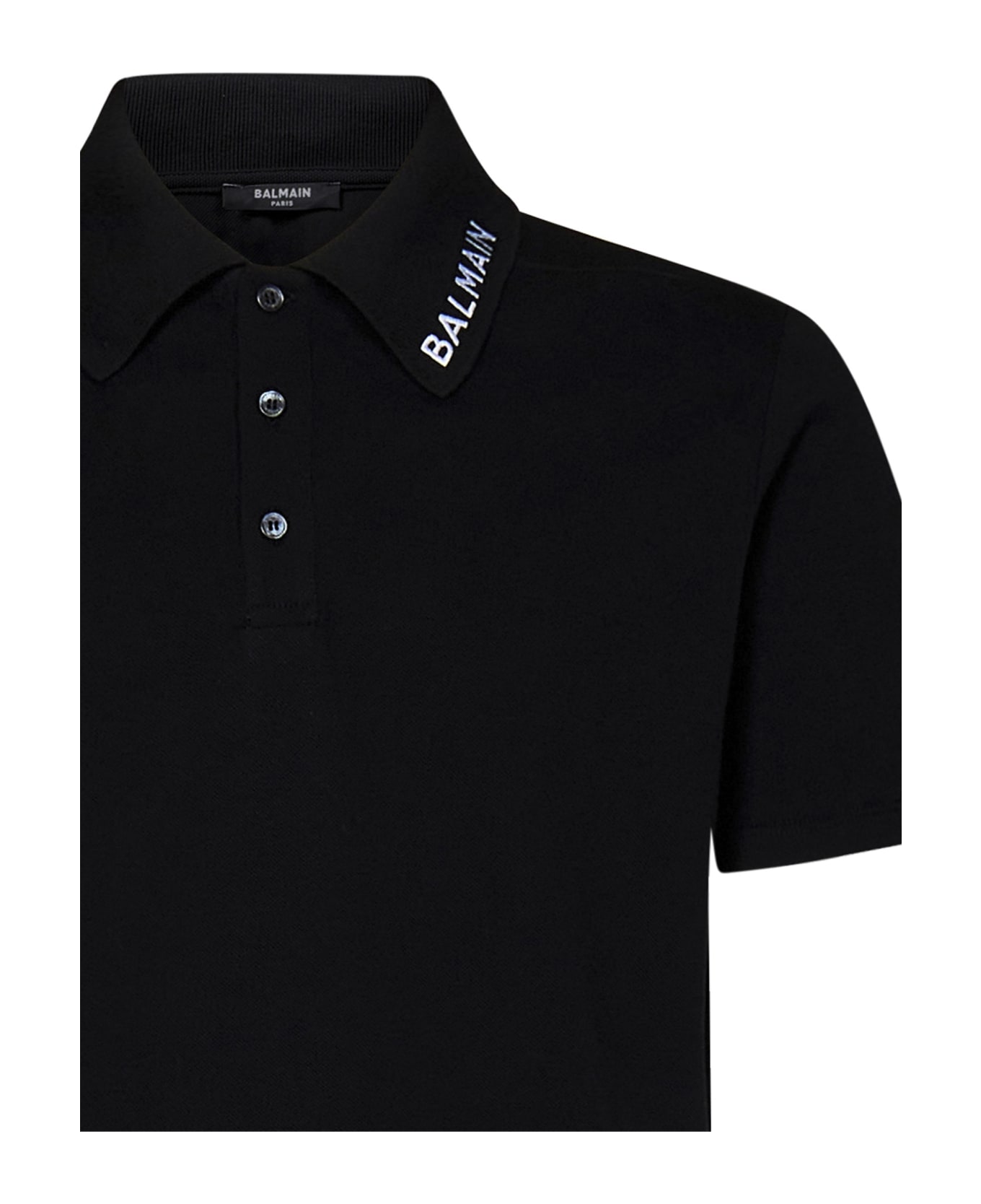 Balmain Paris Polo Shirt - Black