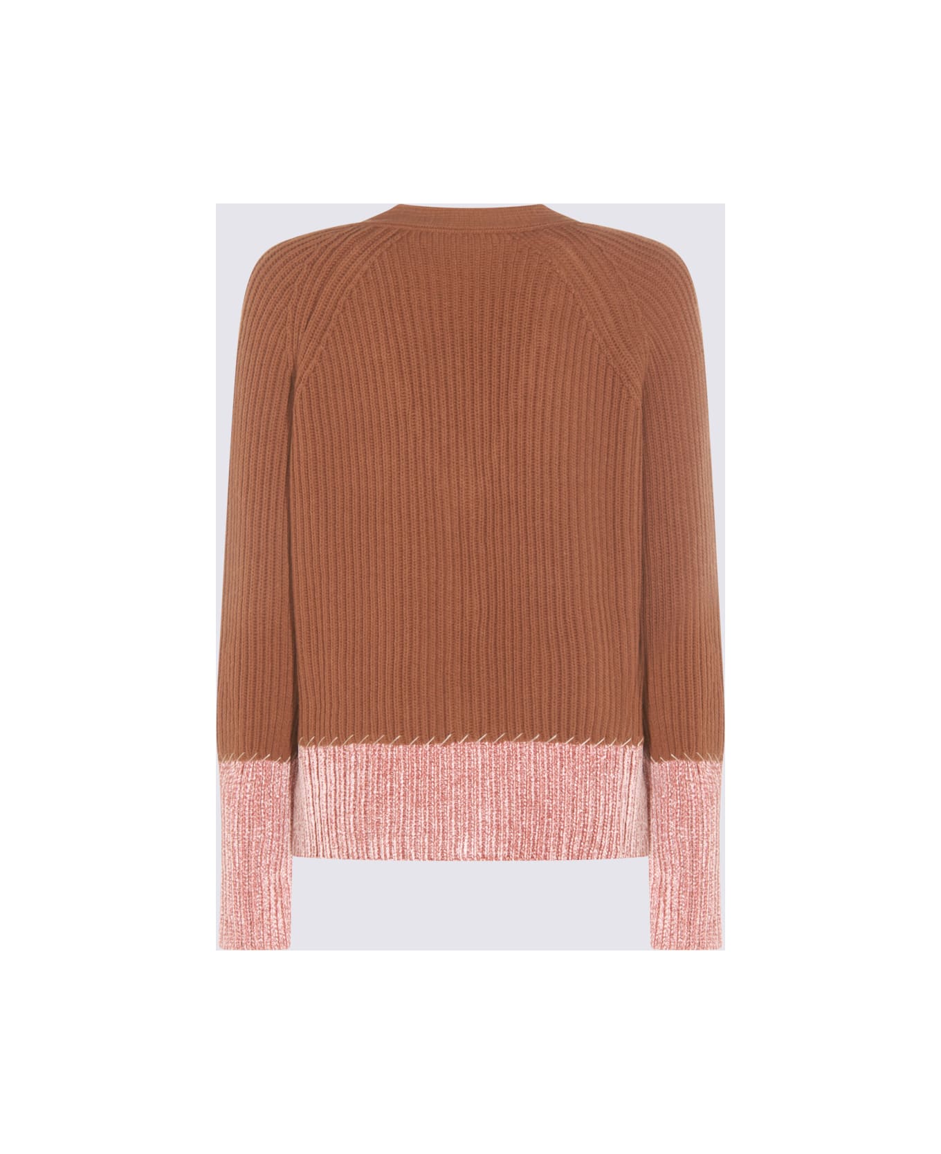 Marni Beige And Pink Knitwear - MAROON