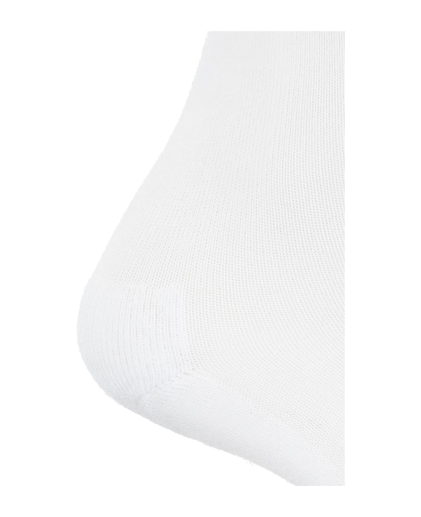 Golden Goose Socks With Logo - WHITE/BLACK