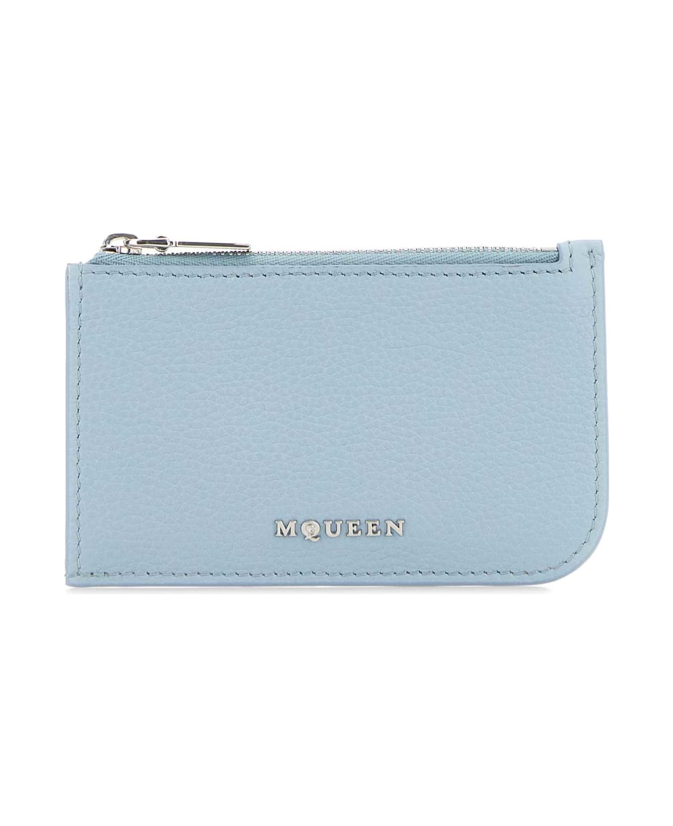 Alexander McQueen Light Blue Leather Card Holder - SHIRTINGBLUESILVER