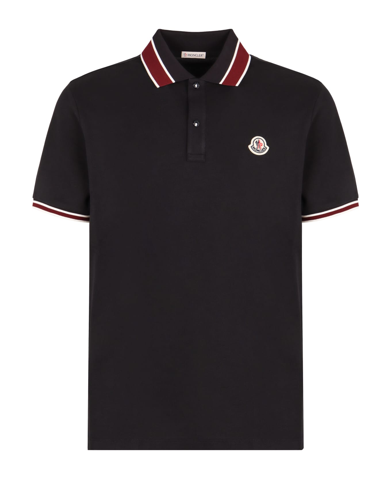 Moncler Cotton-piqué Polo Shirt - blue