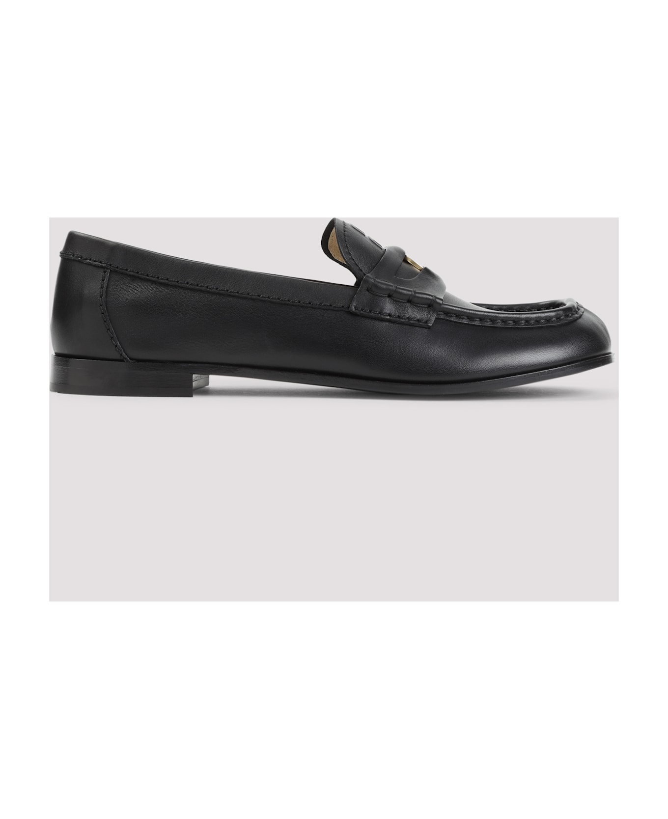 Miu Miu Nappa Calf Leather Loafers - Nero