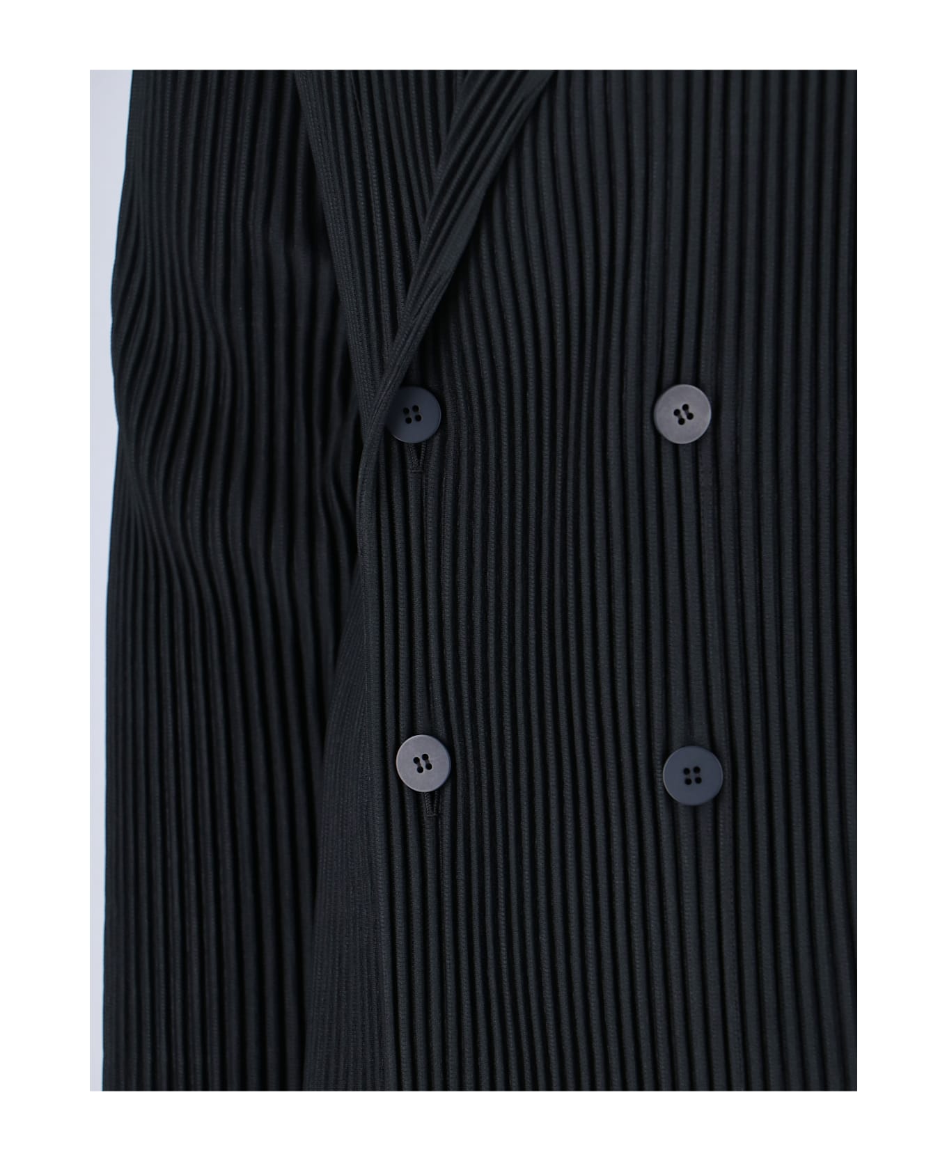 Homme Plissé Issey Miyake Double-breasted Blazer - Black  