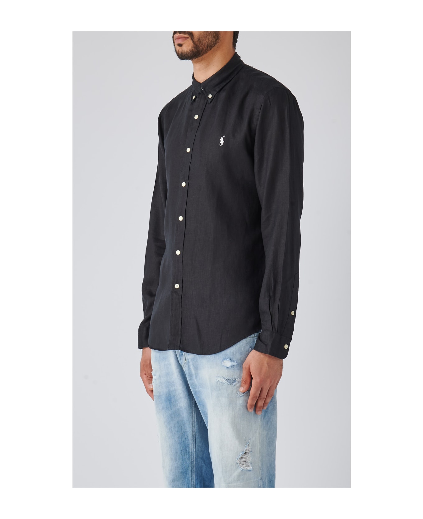 Polo Ralph Lauren Long Sleeve Sport Shirt Shirt - BLK シャツ