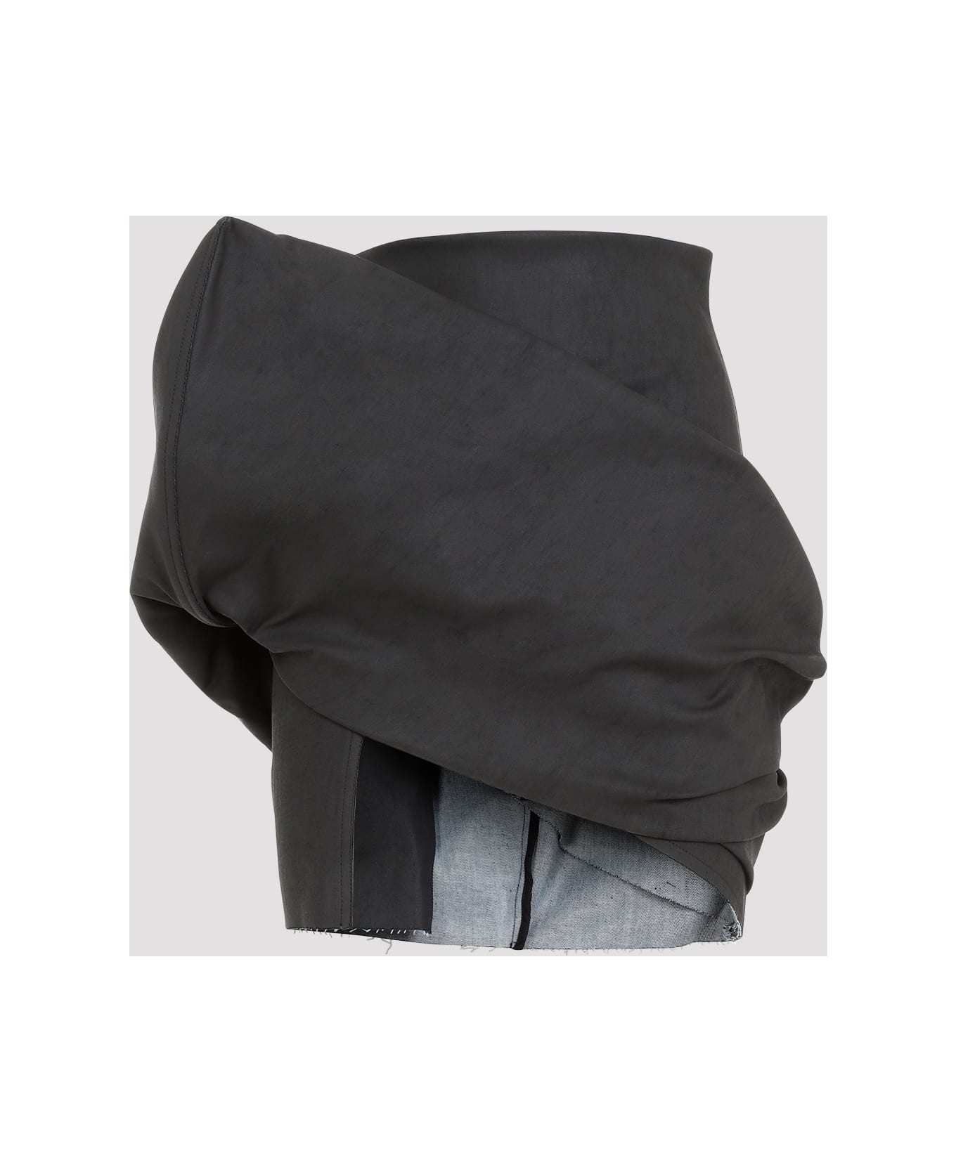 Rick Owens Draped Mini Skirt - Black