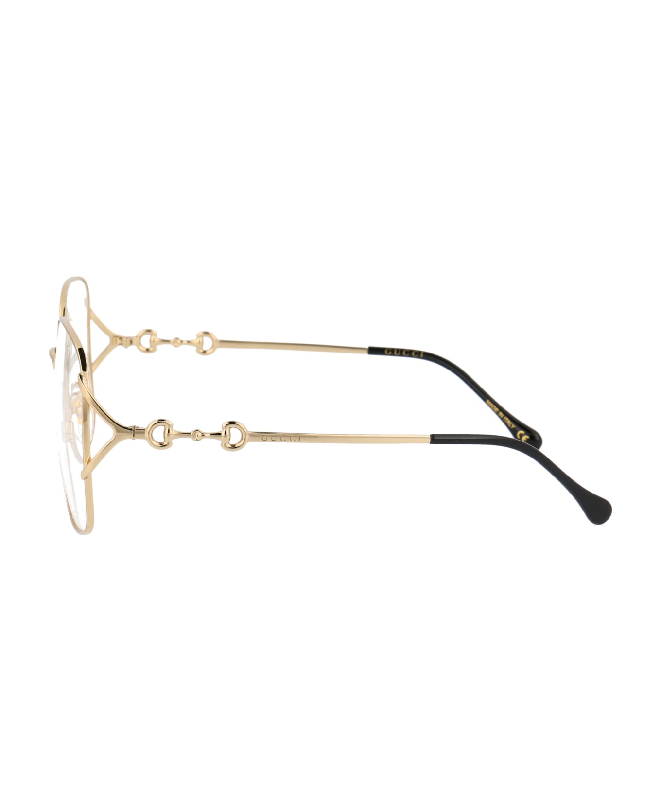 Gucci Eyewear Gg1019o Glasses - 001 GOLD GOLD TRANSPARENT