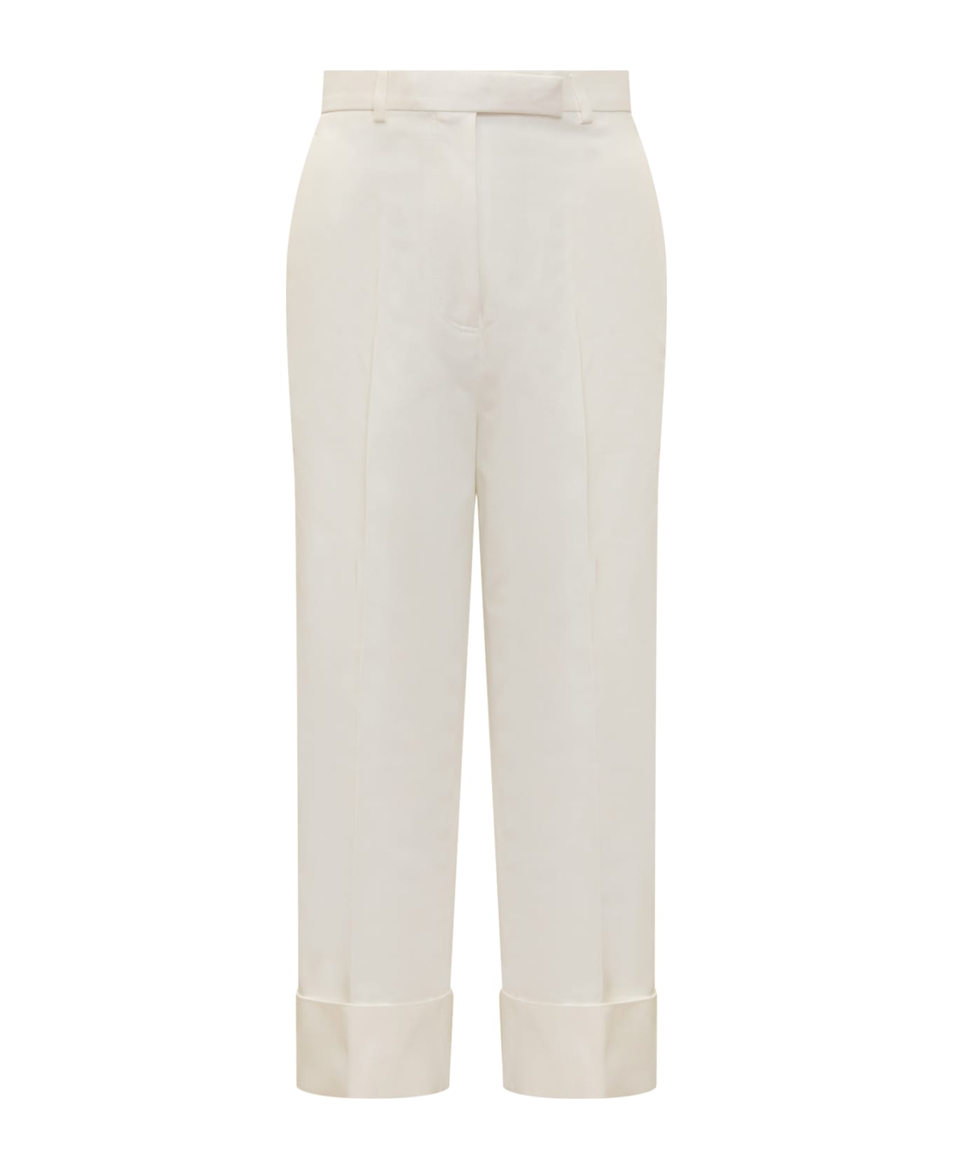 Thom Browne Rwb Stripe Wide-leg Trousers - OFF WHITE