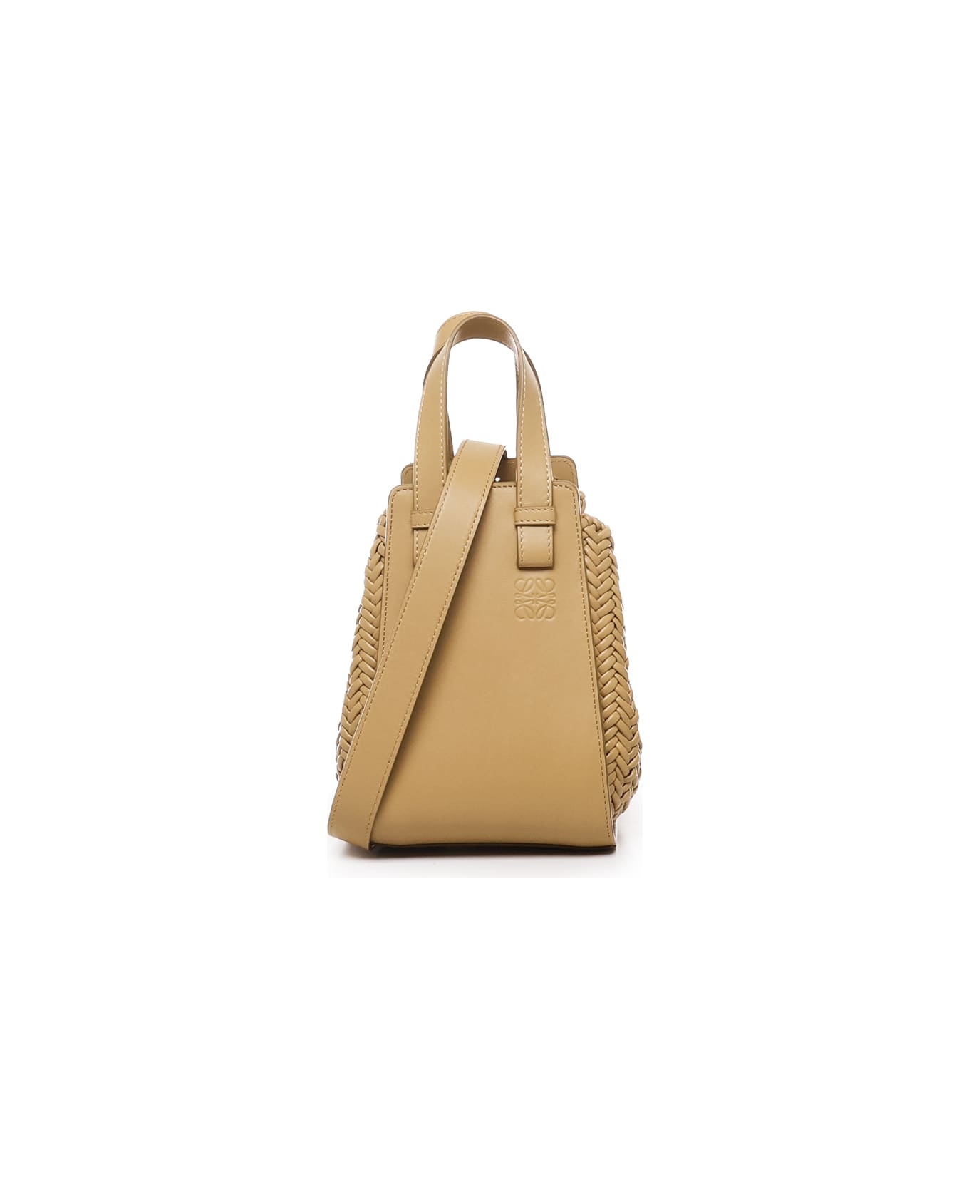 Loewe Beige Leather Hammock Bucket Bag - SAHARA