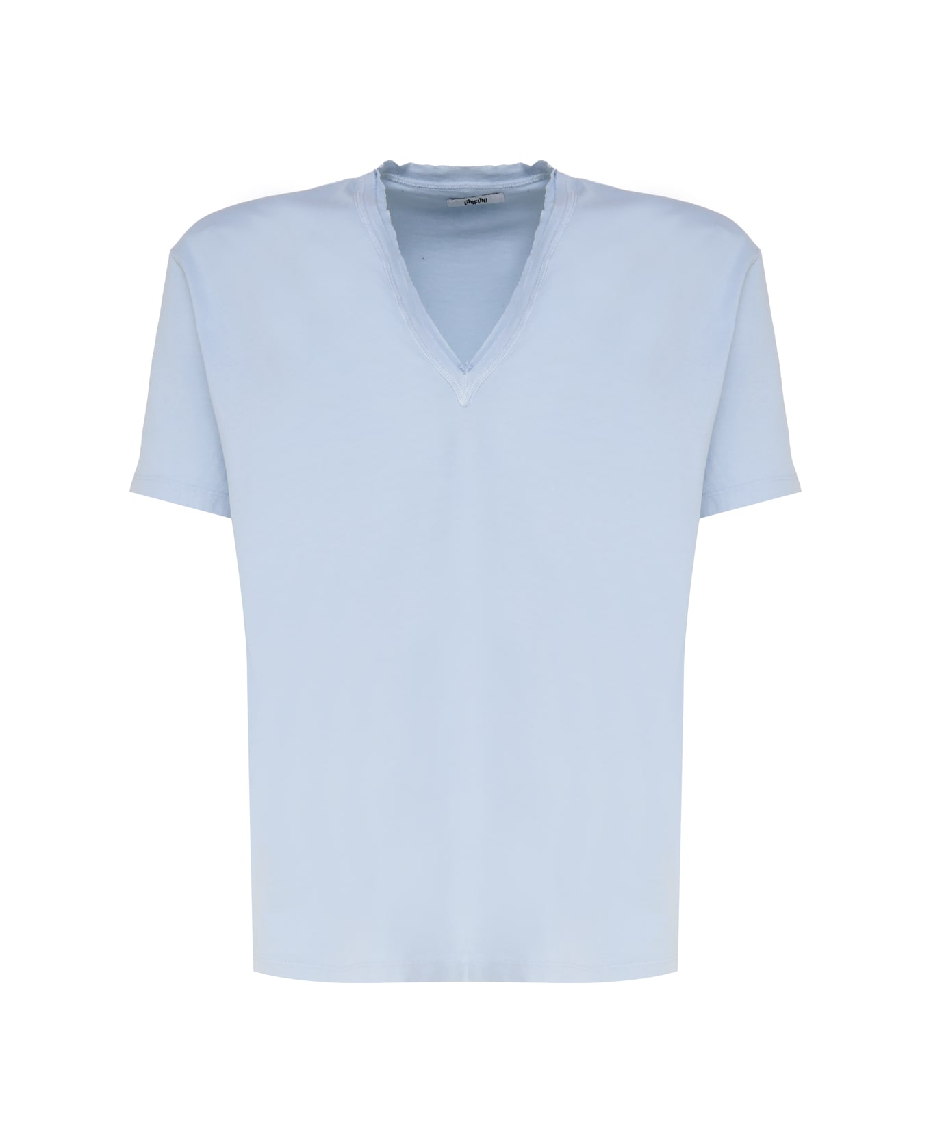 Mauro Grifoni V-neck T-shirt - Light blue