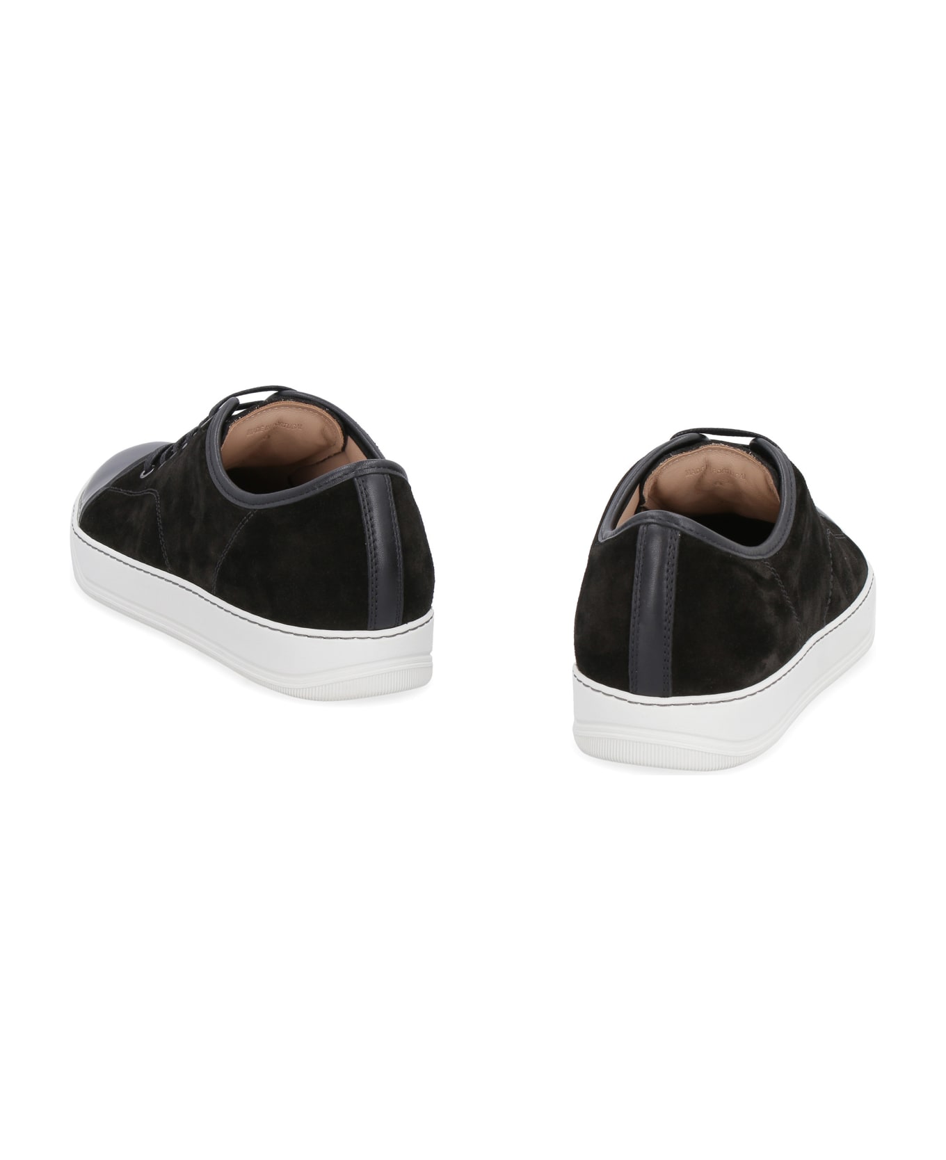 Lanvin Dbb1 Suede Sneakers - black