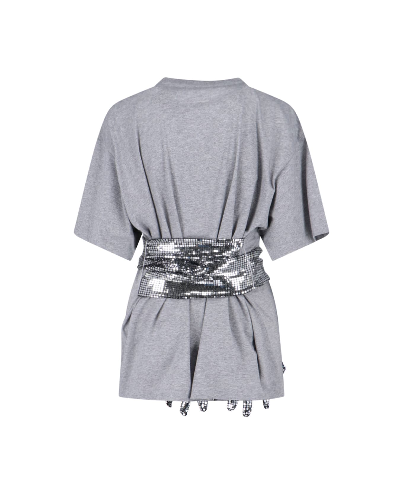 MM6 Maison Margiela Gloves Crewneck T-shirt - Gray