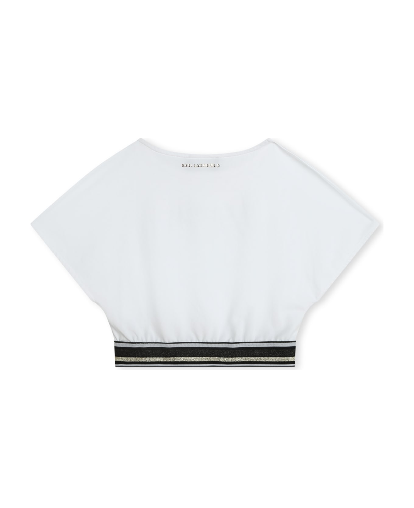 Karl Lagerfeld Kids T-shirt Con Stampa - White