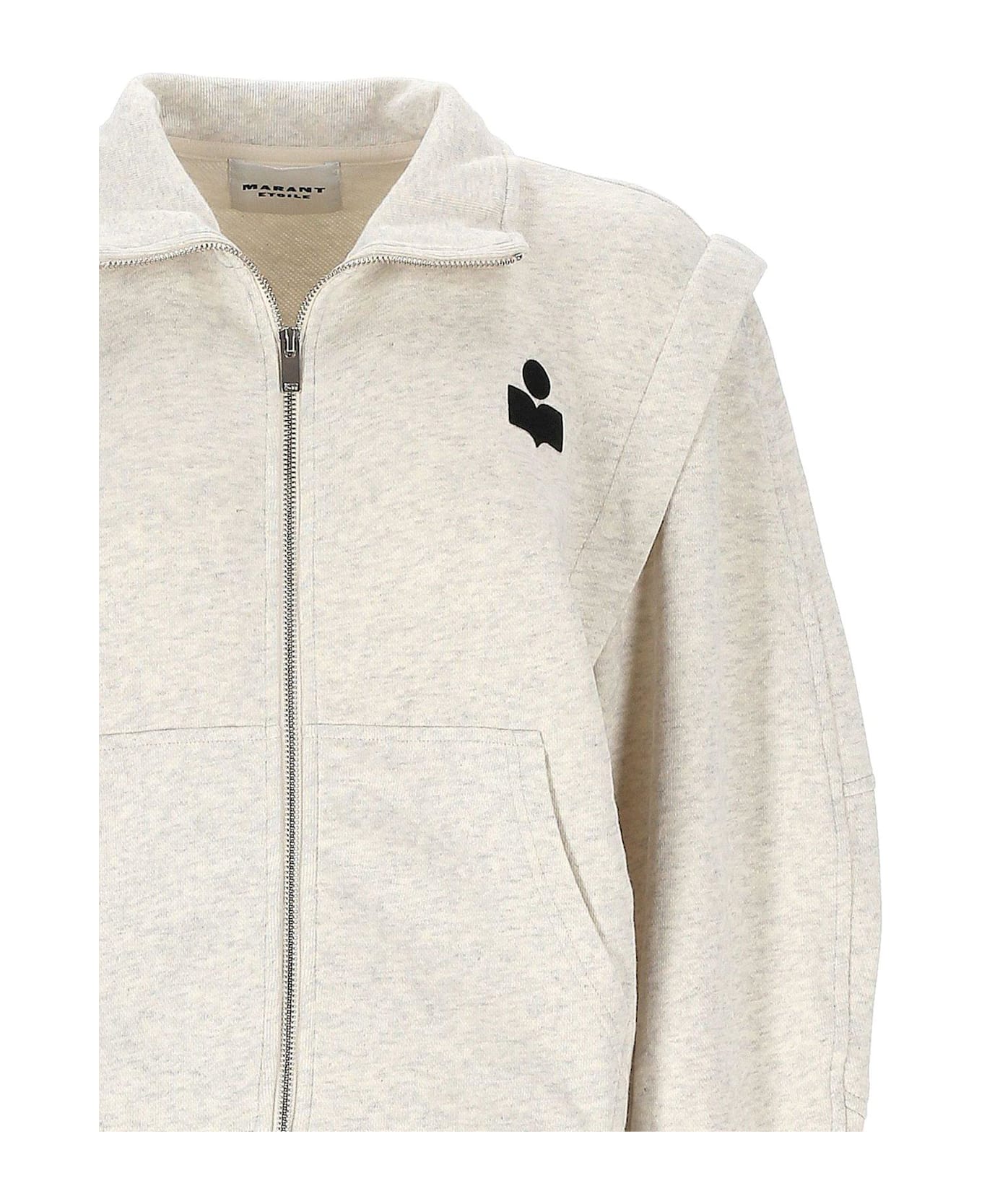Marant Étoile Zip-up Sweatshirt - POWDER