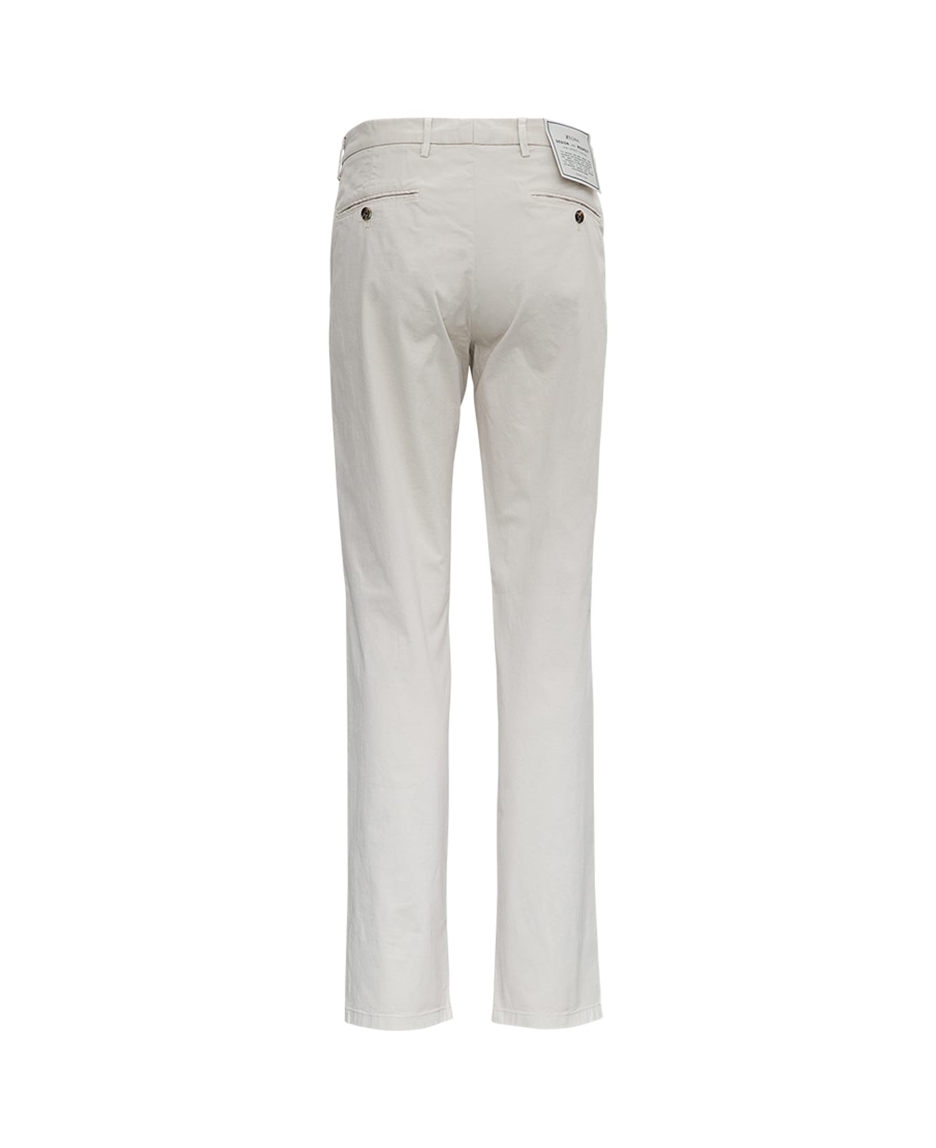 Z Zegna Ivory-colored Cotton Tailored Trousers - White