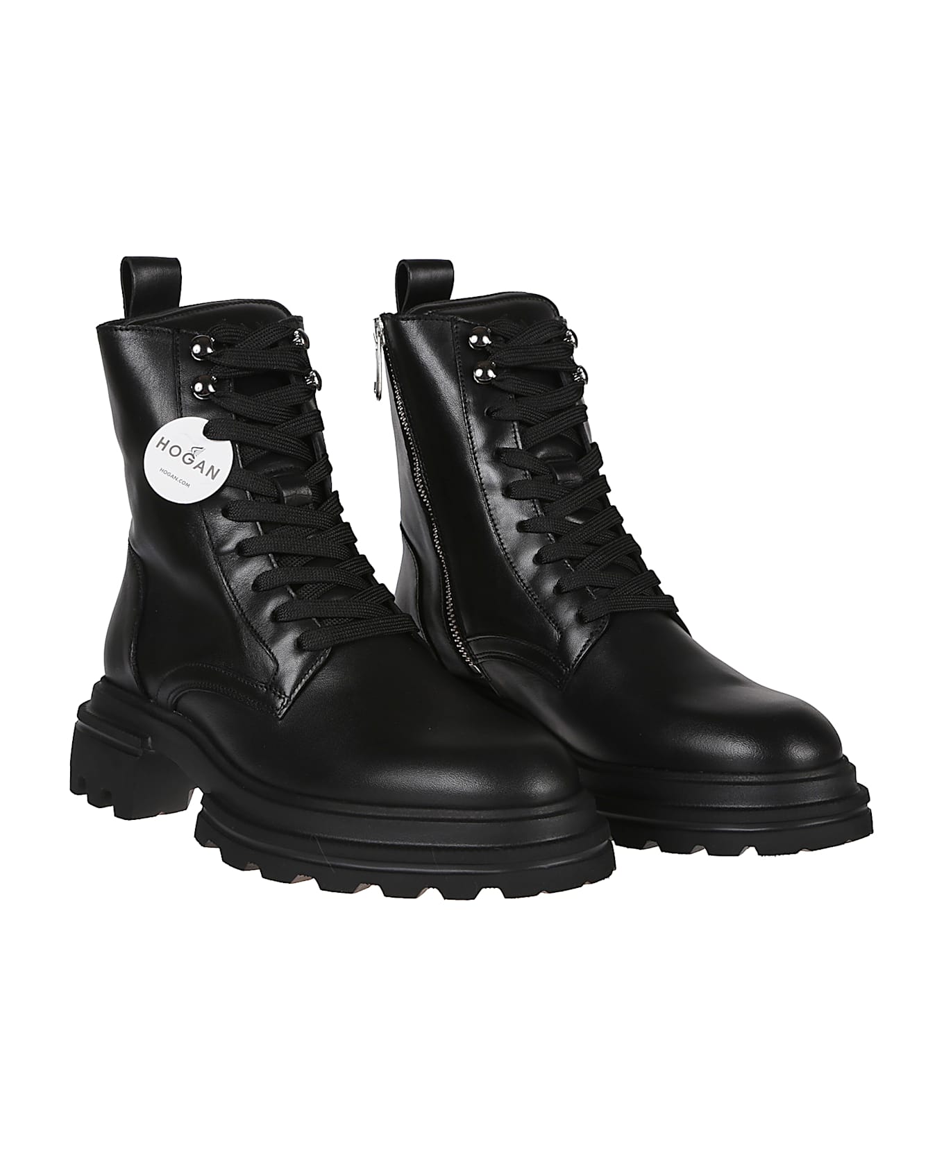 Hogan H674 Combat Boots - Nero