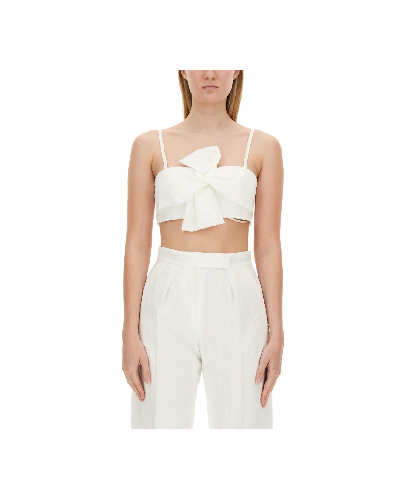 Max Mara Top Femme Bridal - WHITE