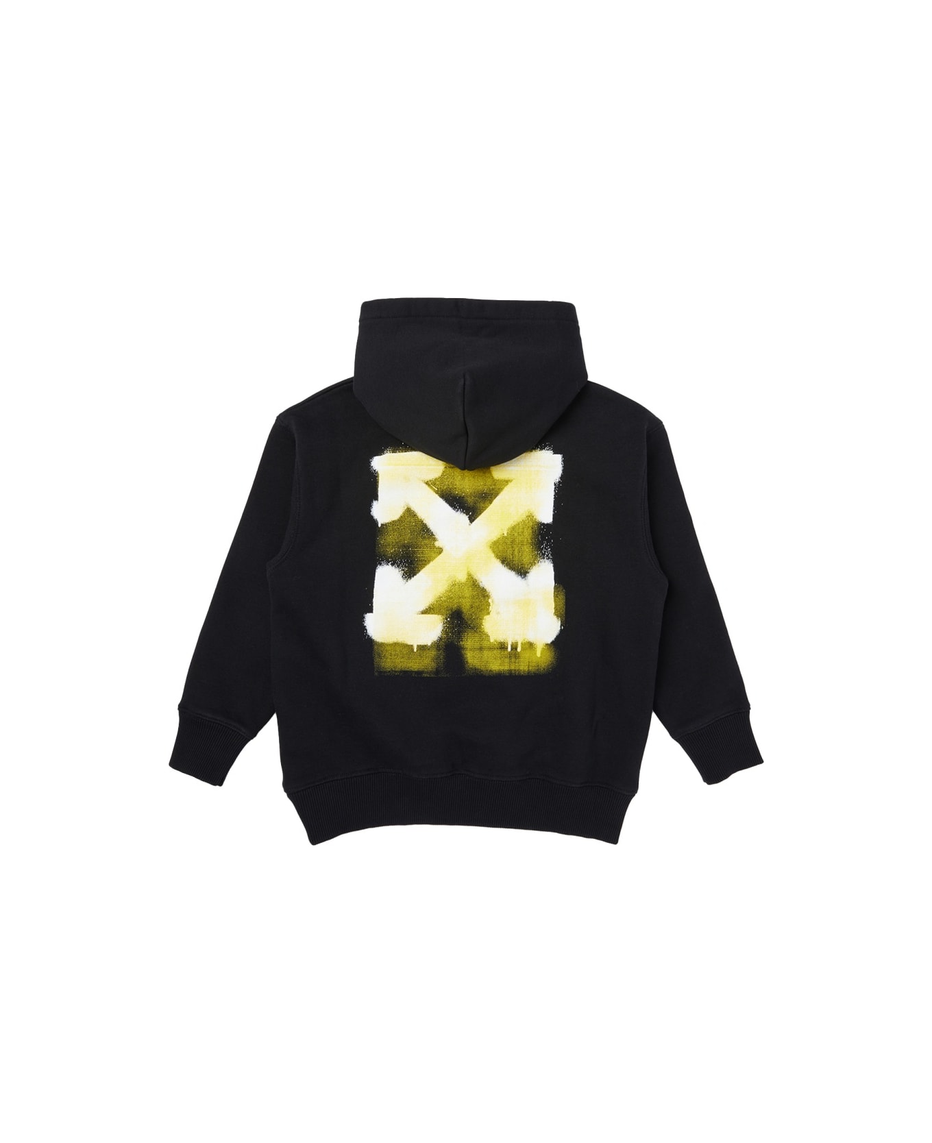 Off-White Sweatshirt With "arrow Spray" Logo - BLACK