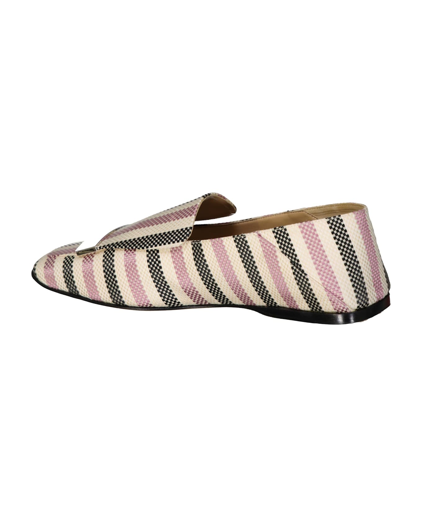 Sergio Rossi Jacquard Loafers - White