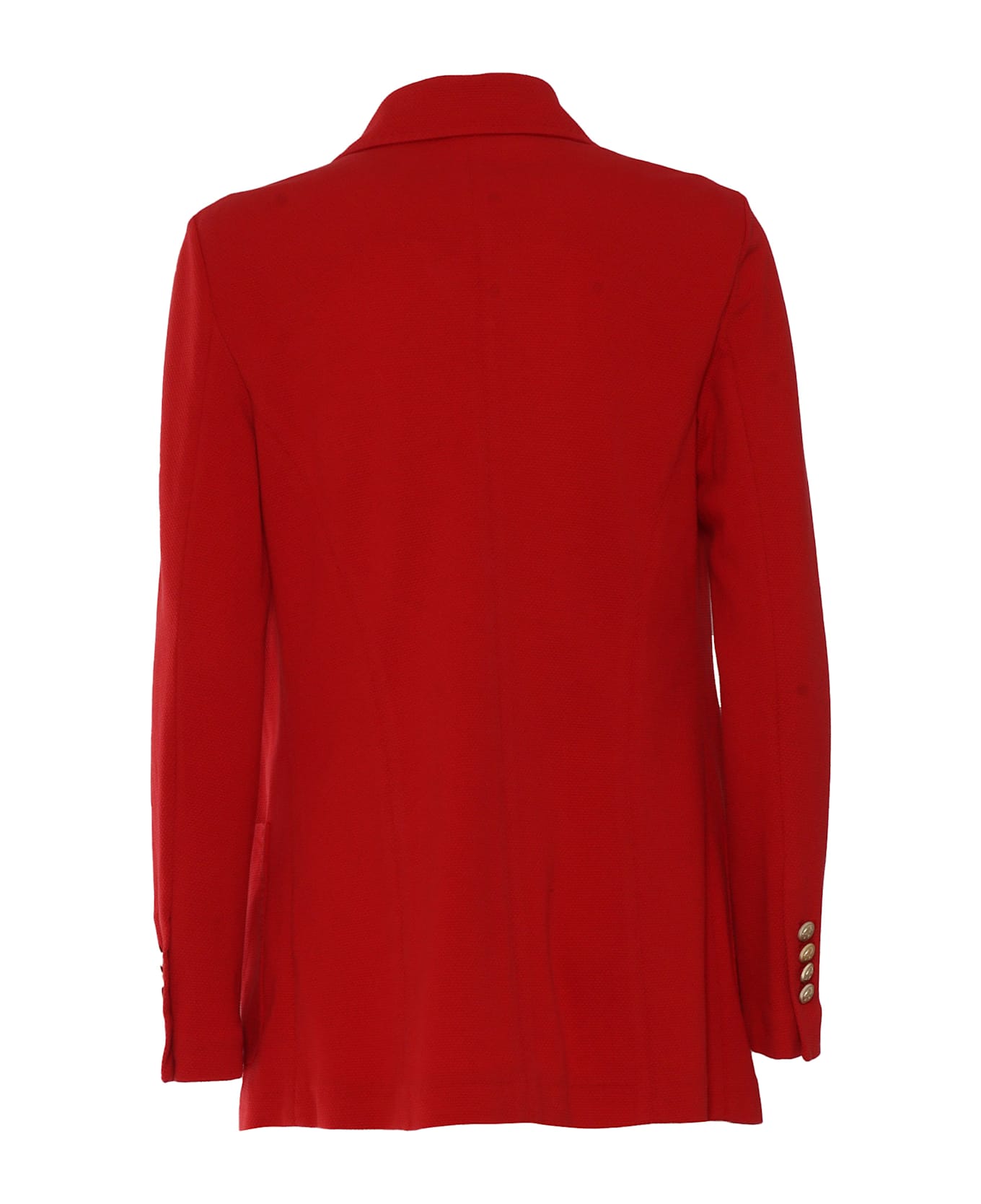 Circolo 1901 Oxford T.c. Double Breasted Jacket - RED