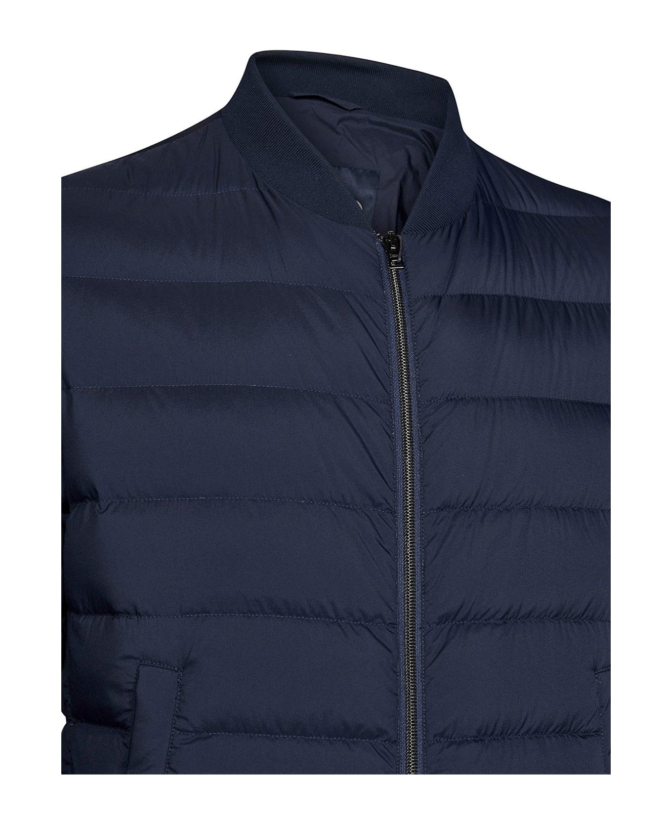 Herno Zip-up Down Jacket - Blue