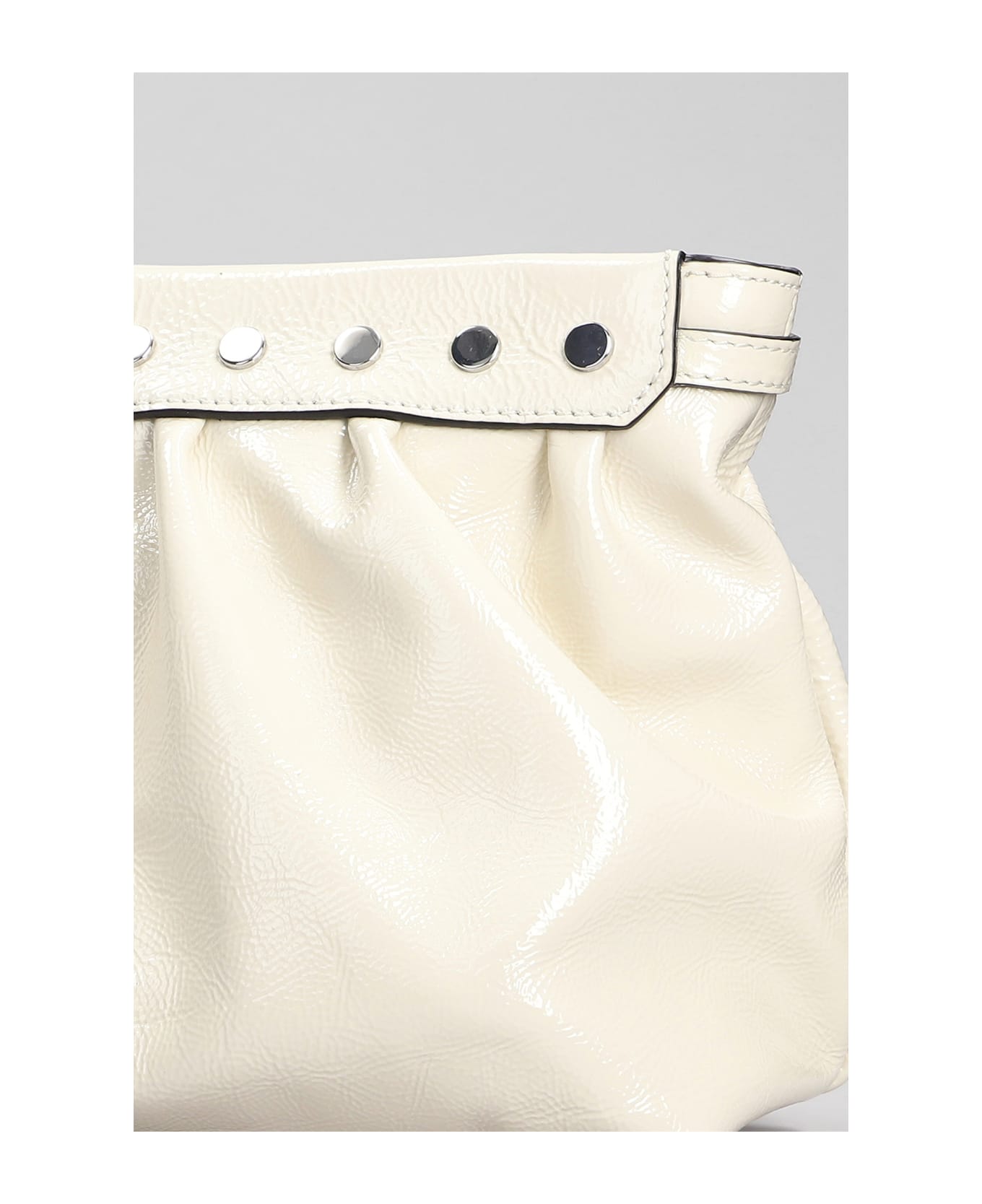 Isabel Marant Luz Medium Clutch In Beige Leather - beige